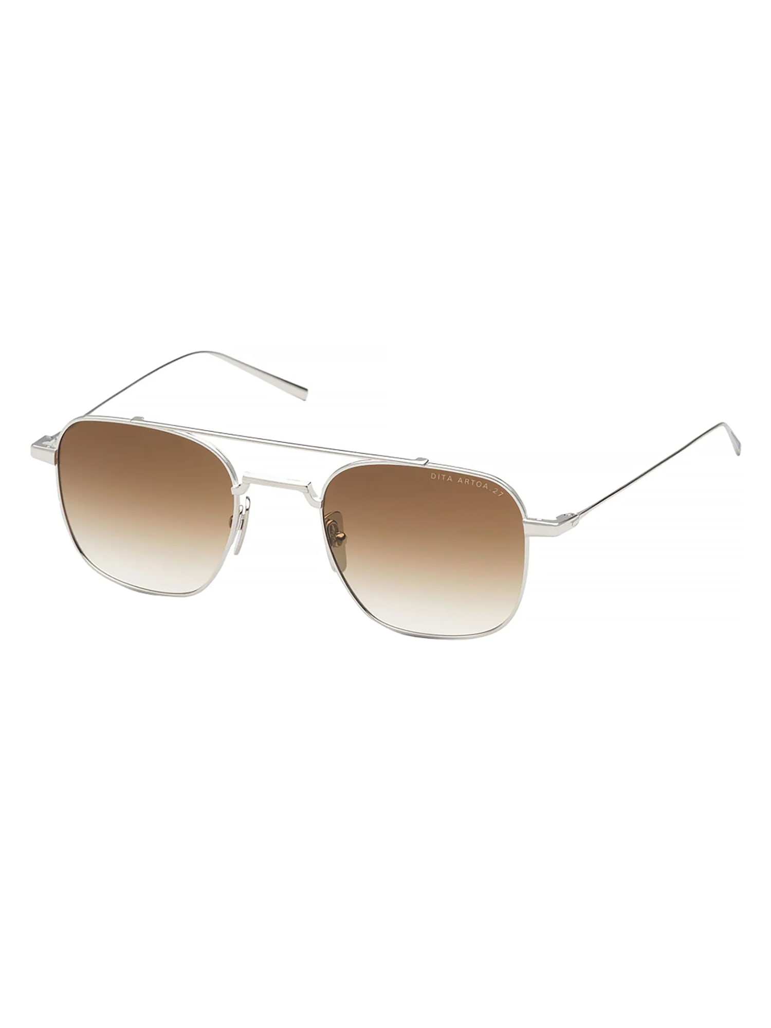 Shop Dita Dts163/a/01 Artoa.27 Sunglasses In Silver