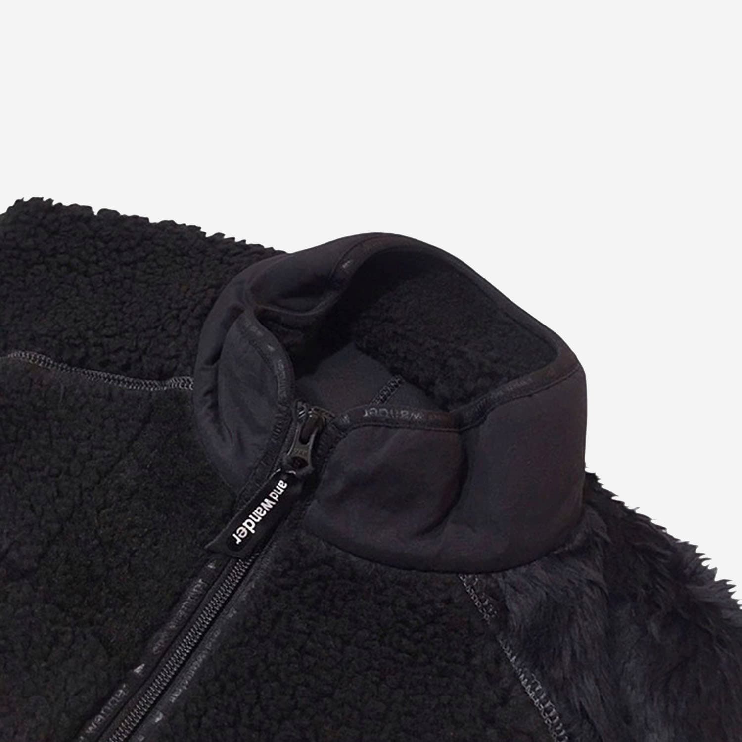 And Wander Mix Boa Vest In Animal Print