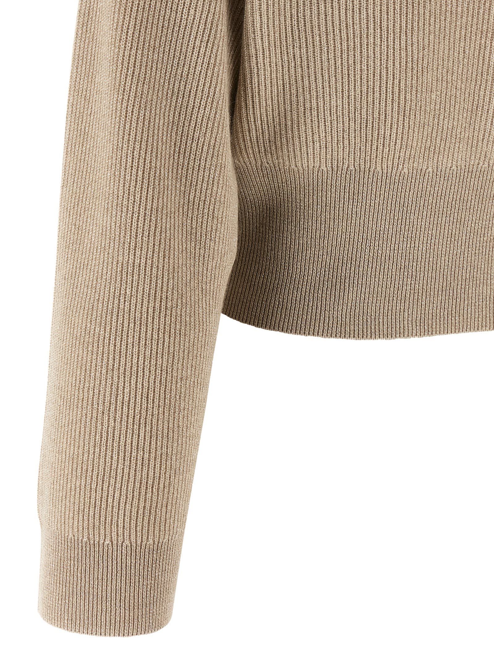 Brunello Cucinelli Sparkling Cardigan In Neutral