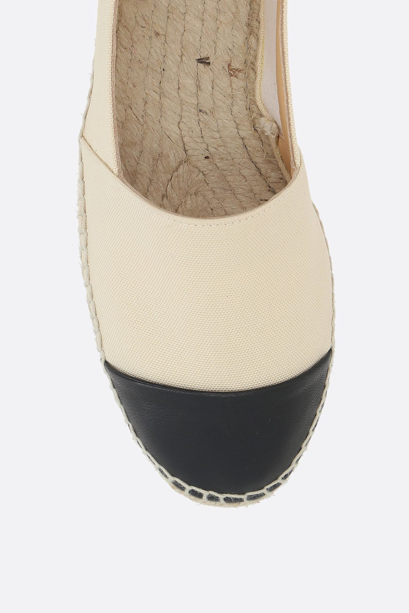 CASTAñER KATTY ESPADRILLES IN CANVAS AND SMOOTH LEATHER