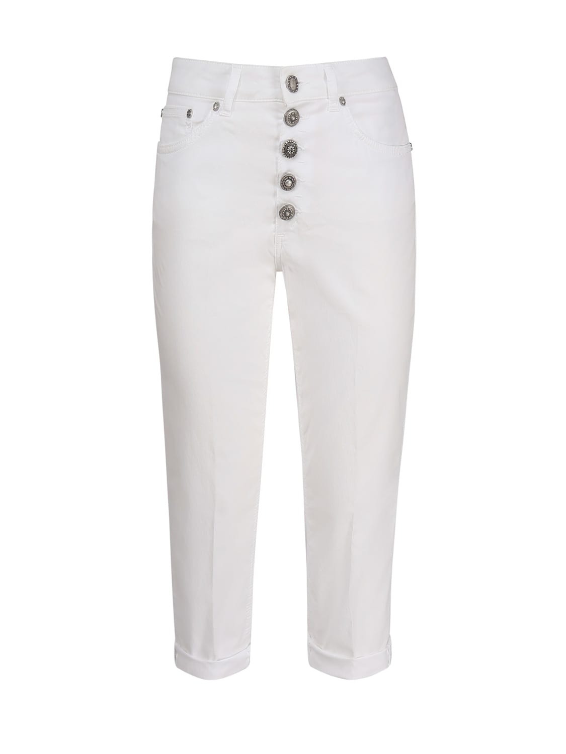 Shop Dondup Koons Trousers In White