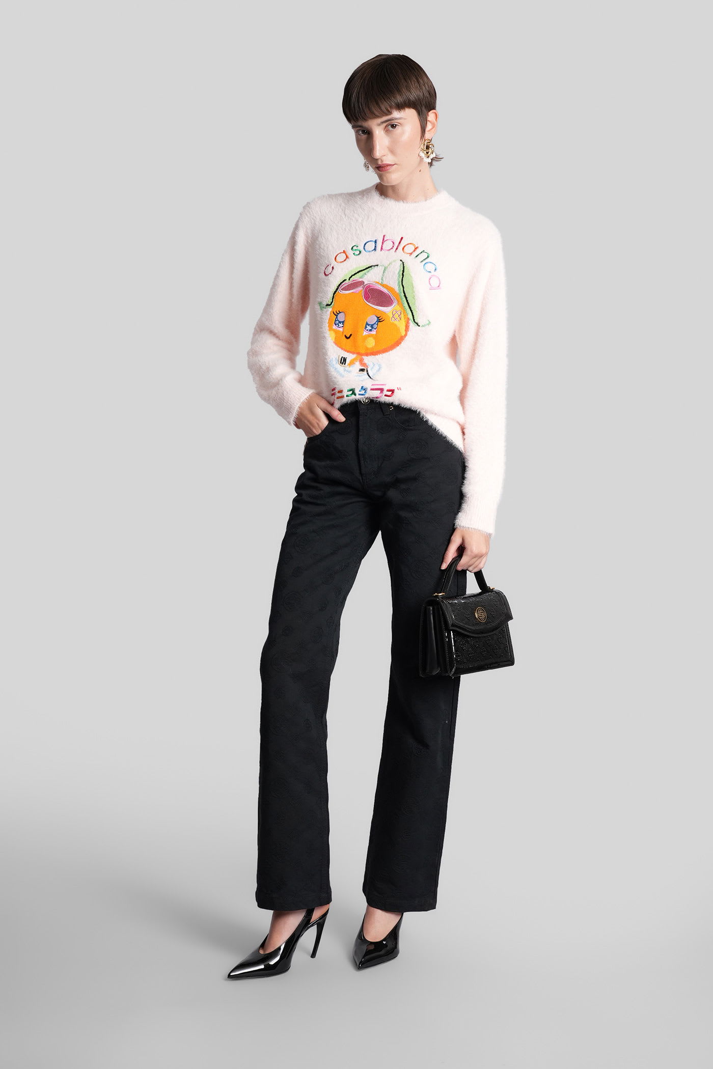 Casablanca Jeans In Black Denim In Black