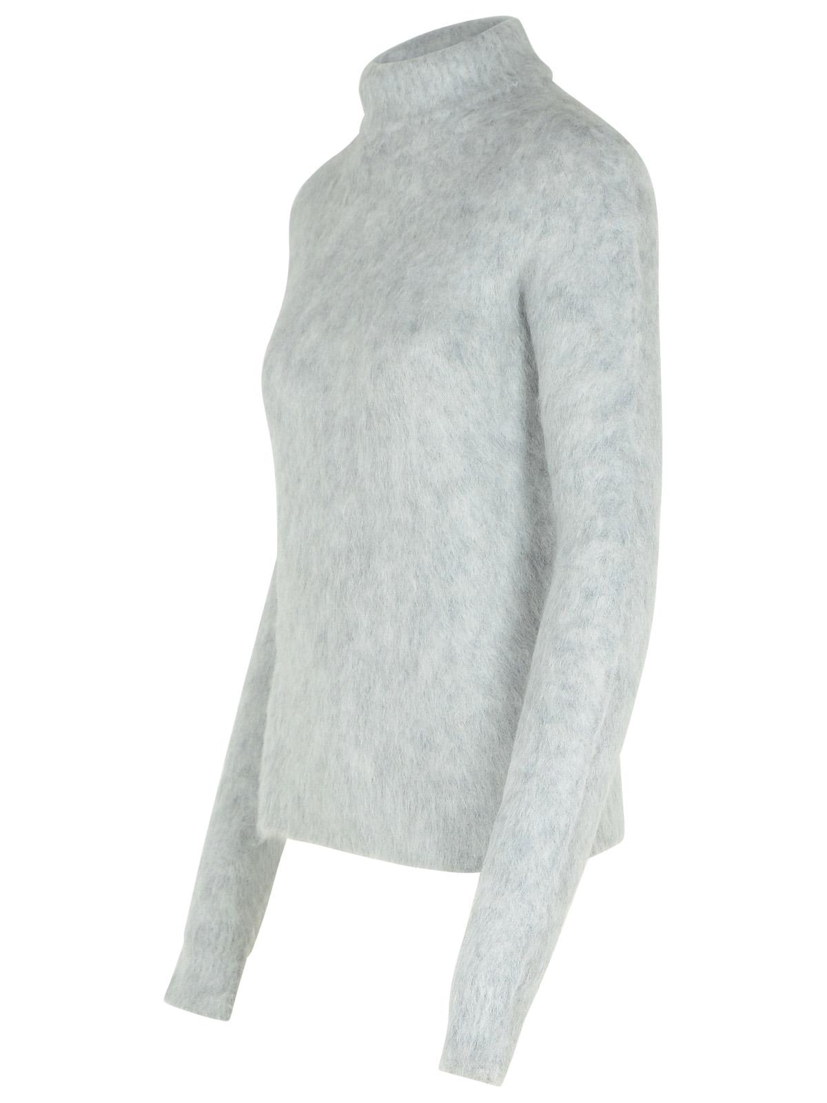 Shop Sportmax Elgar Light Grey Alpaca Blend Sweater