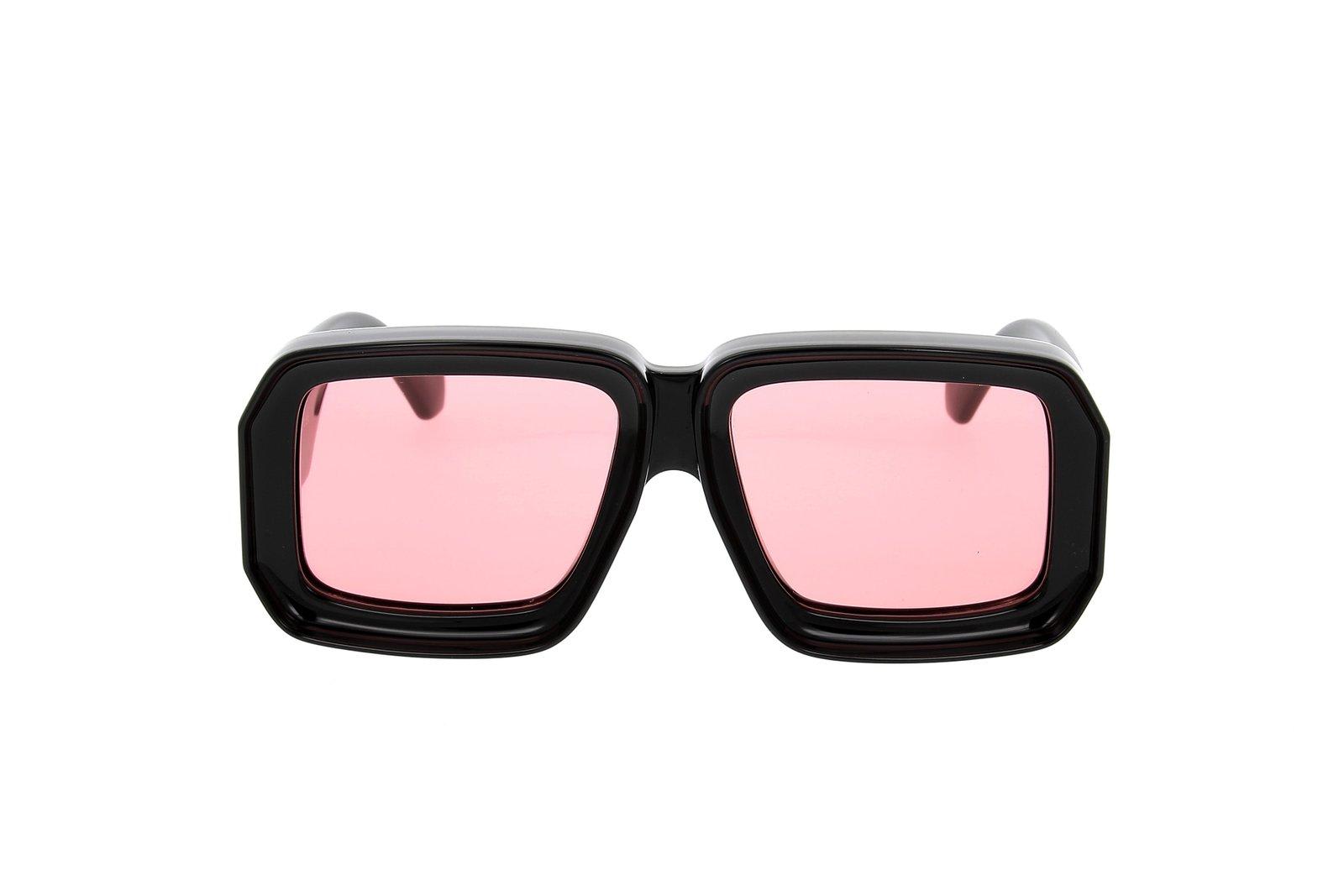 Shop Loewe Square Frame Sunglasses In 01y