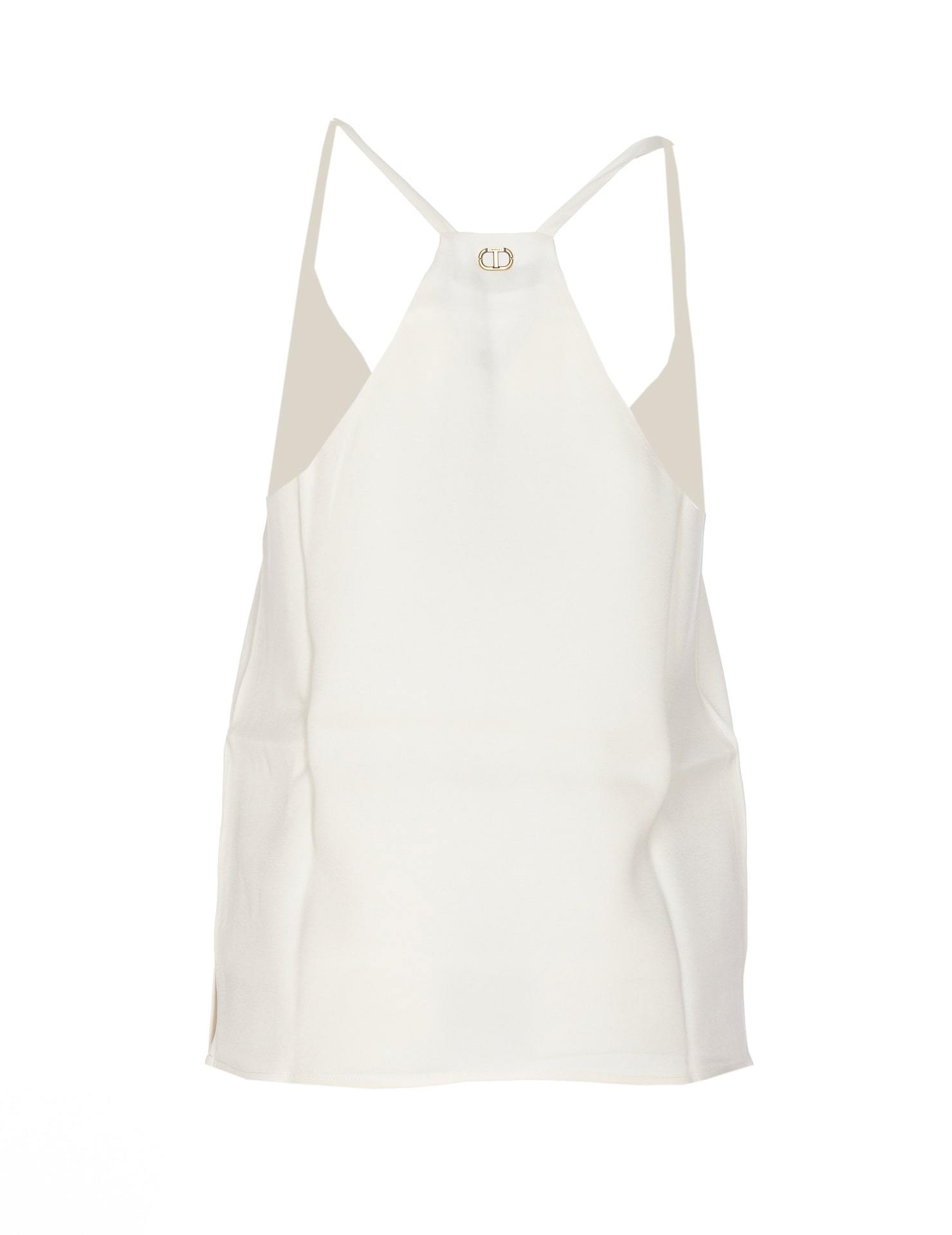 Shop Twinset Tank Top In Neve