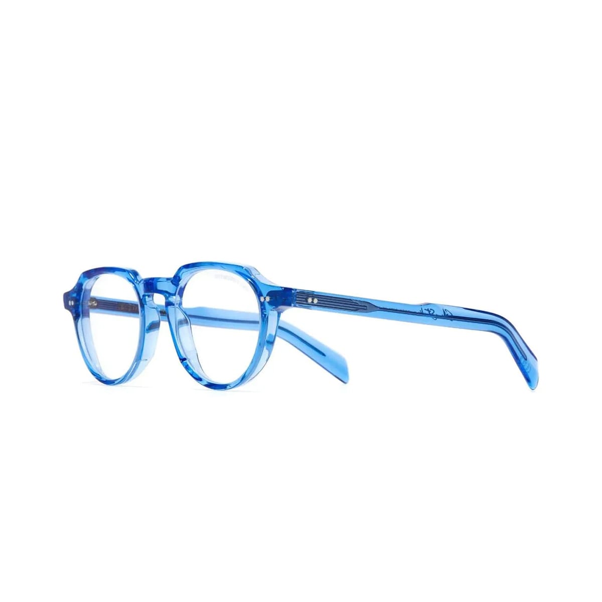 Shop Cutler And Gross Gr06 A7 Blue Crystal Glasses