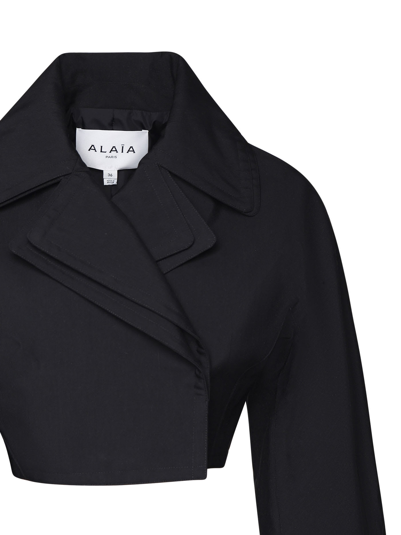 ALAÏA SHORT BLACK CABAN JACKET 