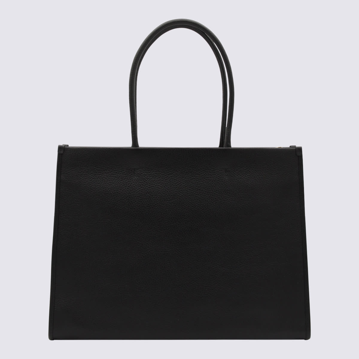 Shop Furla Black Lether Opportunity Tote Bag