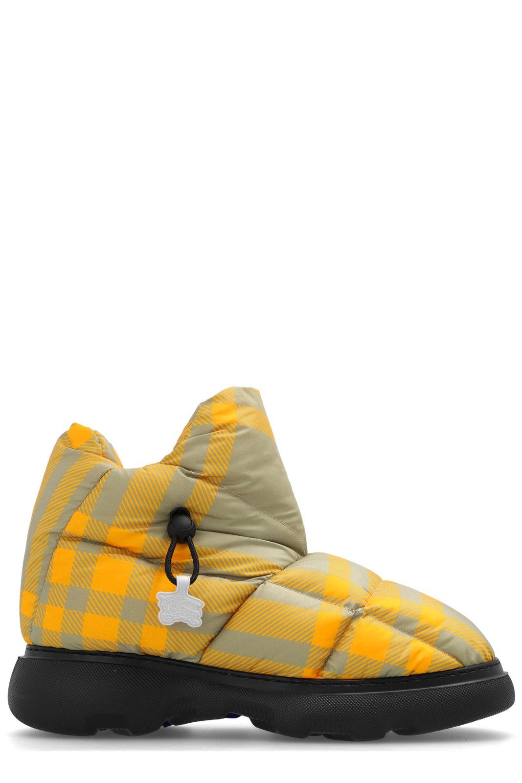 BURBERRY PILLOW CHECK BOOTS