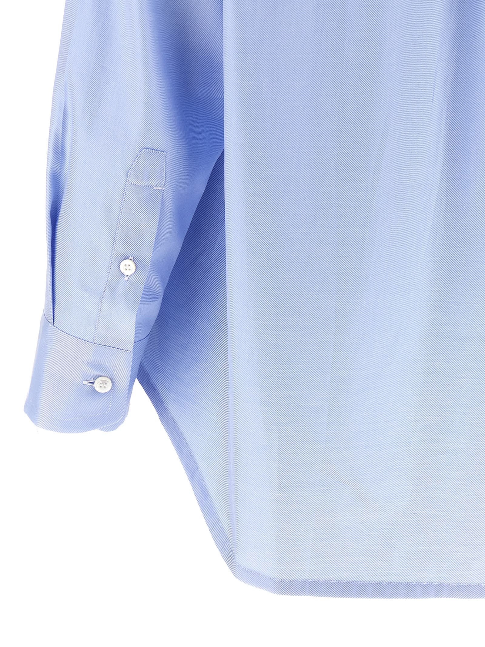 Shop Brioni Sea Island Cotton Shirt