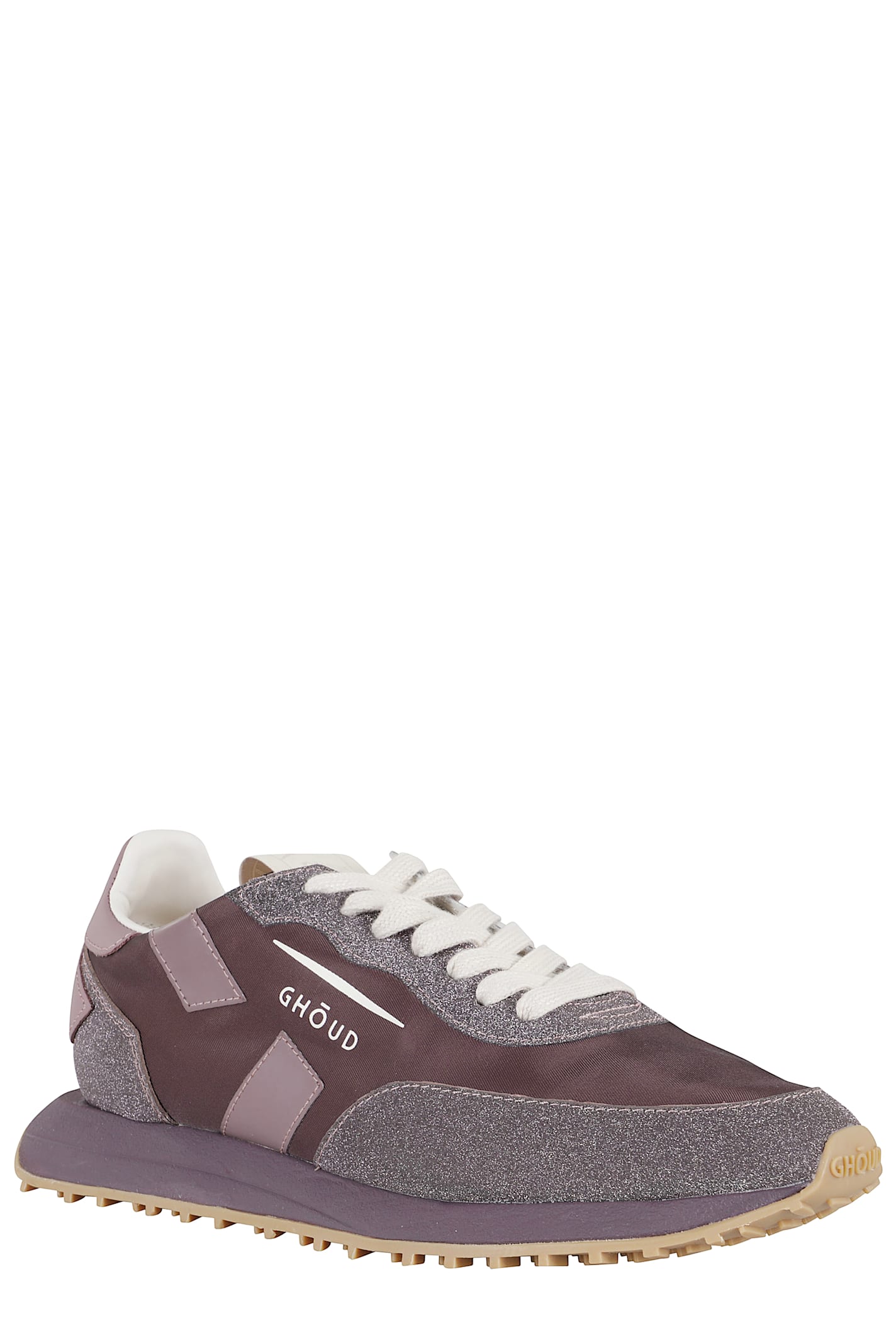 Ghoud Ruby Glittered Low-top Sneakers In Pink