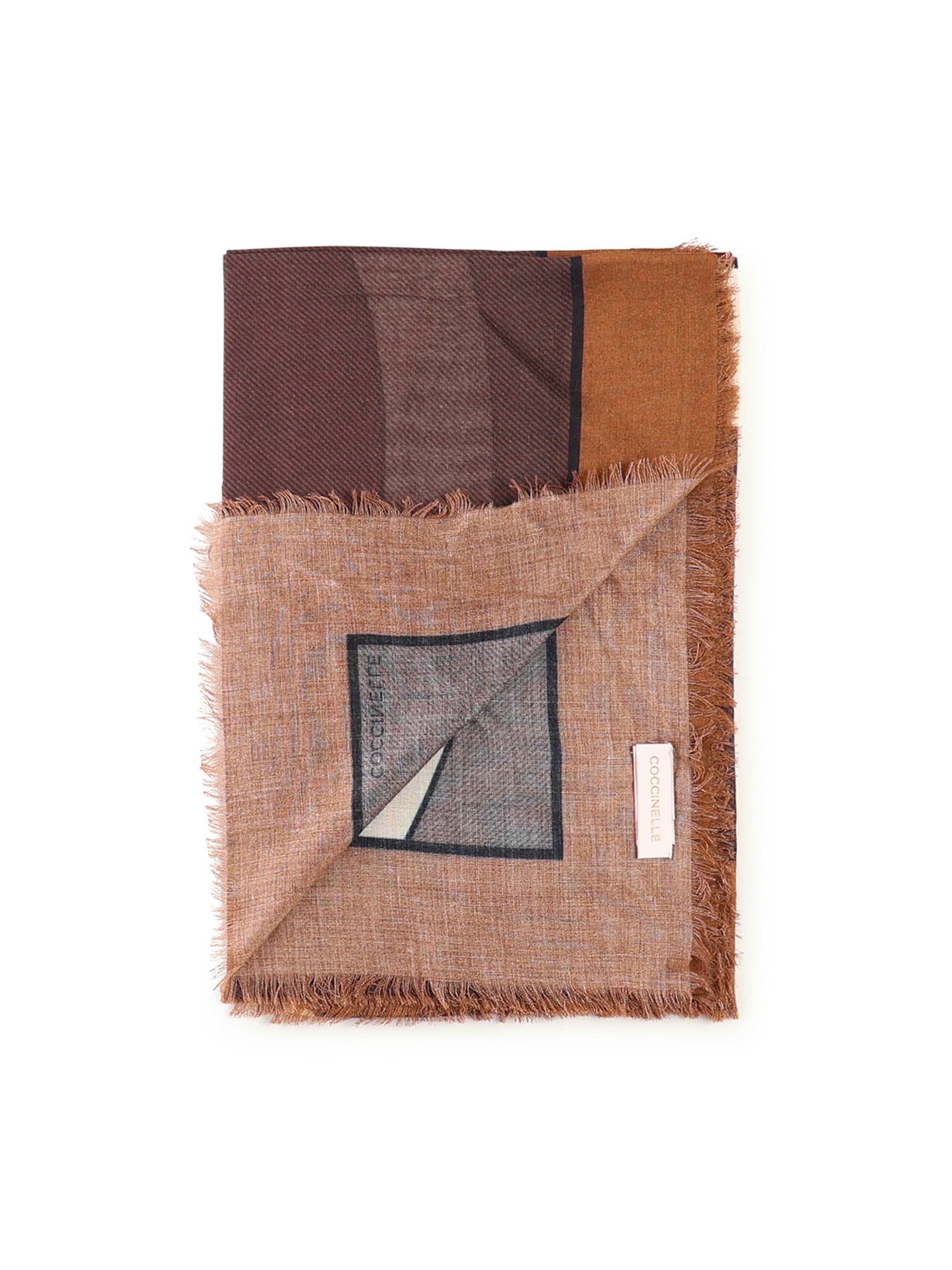 Coccinelle Stone Layer Shawl In Brown