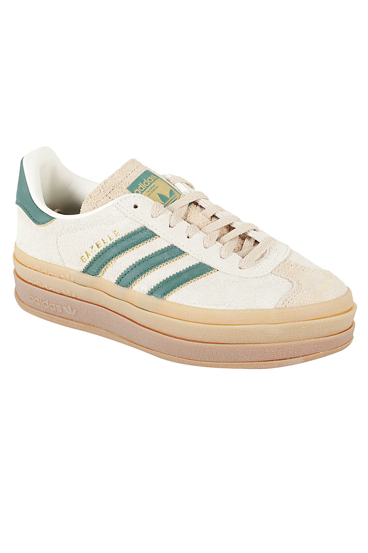 Adidas Originals Gazelle Bold Lace-up Sneakers In Cwhite