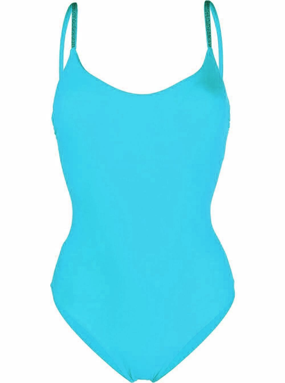 Fisico - Cristina Ferrari Fisico Womans Turqoise One-piece Stretch Fabric Swimsuit With Glittered Inserts