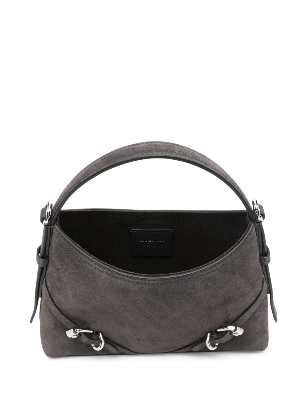 Givenchy Mini Leather Bag Featuring Adjustable Strap In Gray