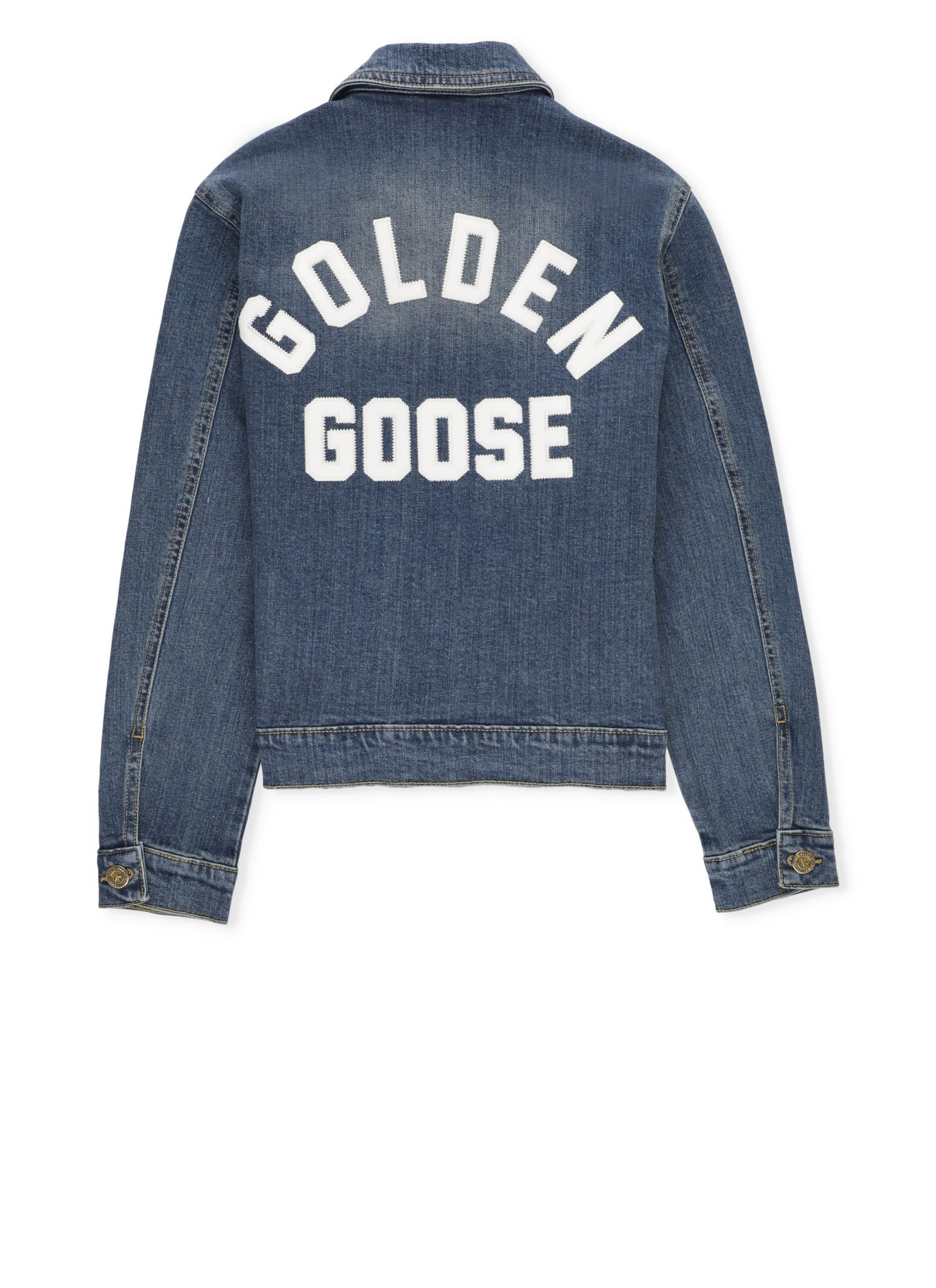 Shop Golden Goose Journey Collection Denim Jacket In Blue