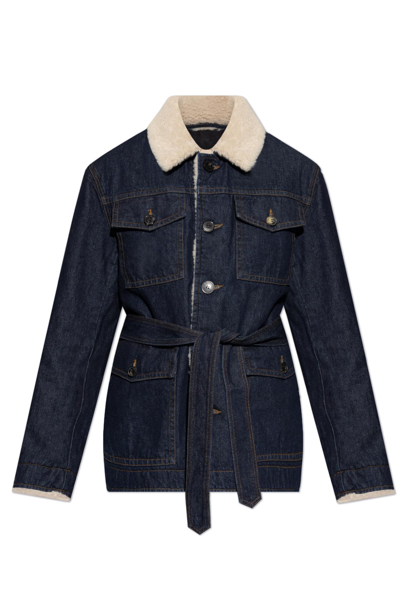 Shop Dries Van Noten Denim Jacket In Blue