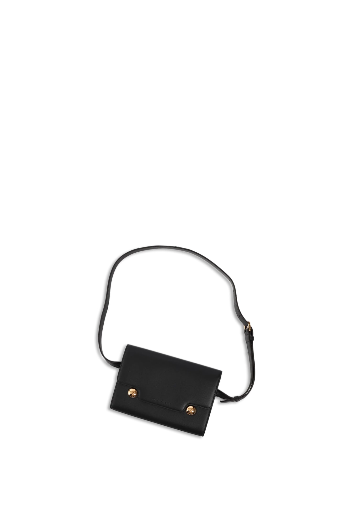 Shop Marni Shoulder Bag In Black