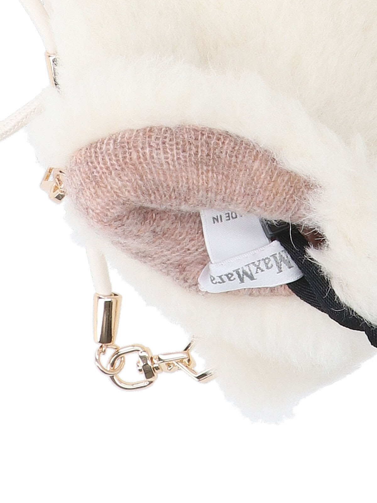 Max Mara Teddy Gloves In White