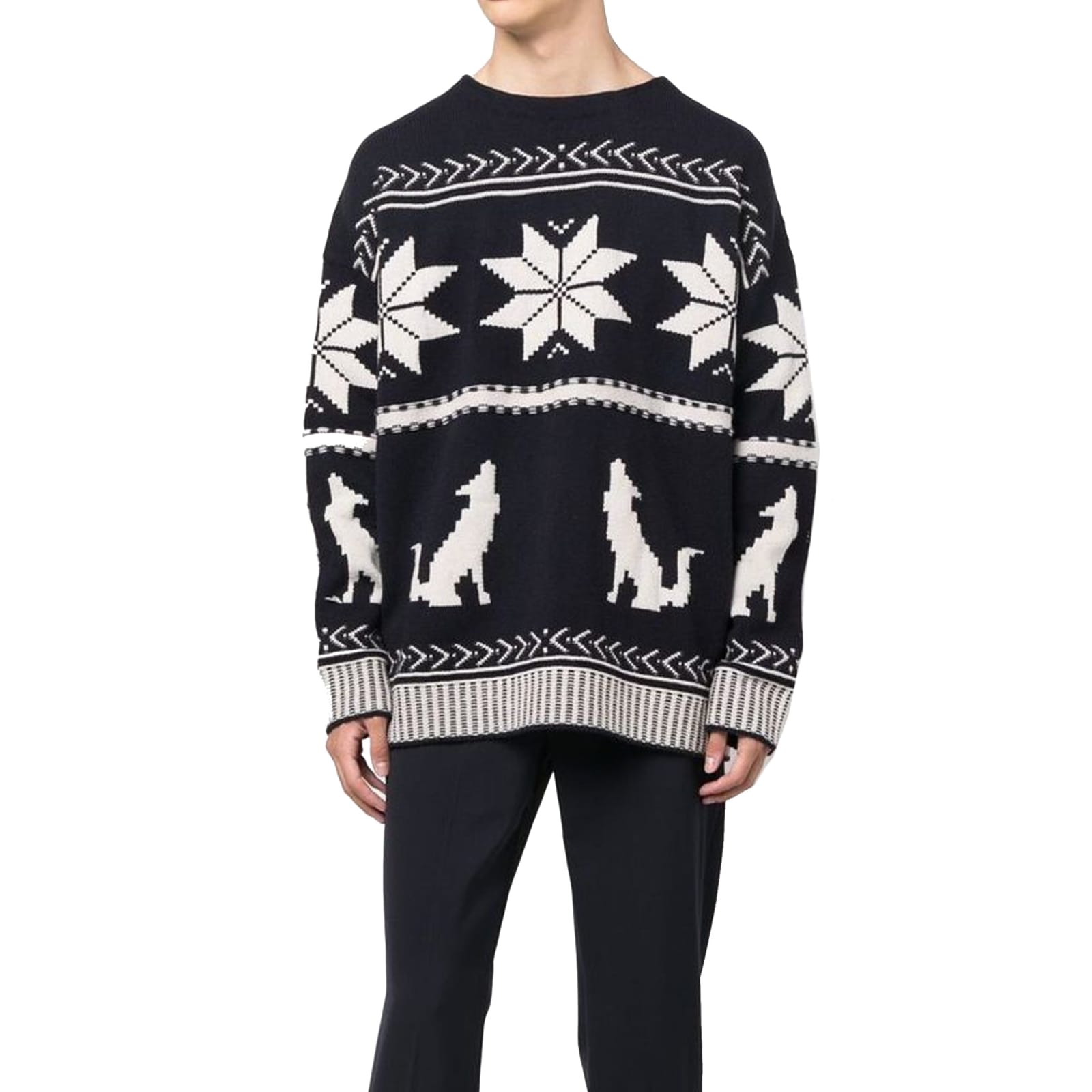 Shop Etro Embroidered Cotton Sweater In Blue