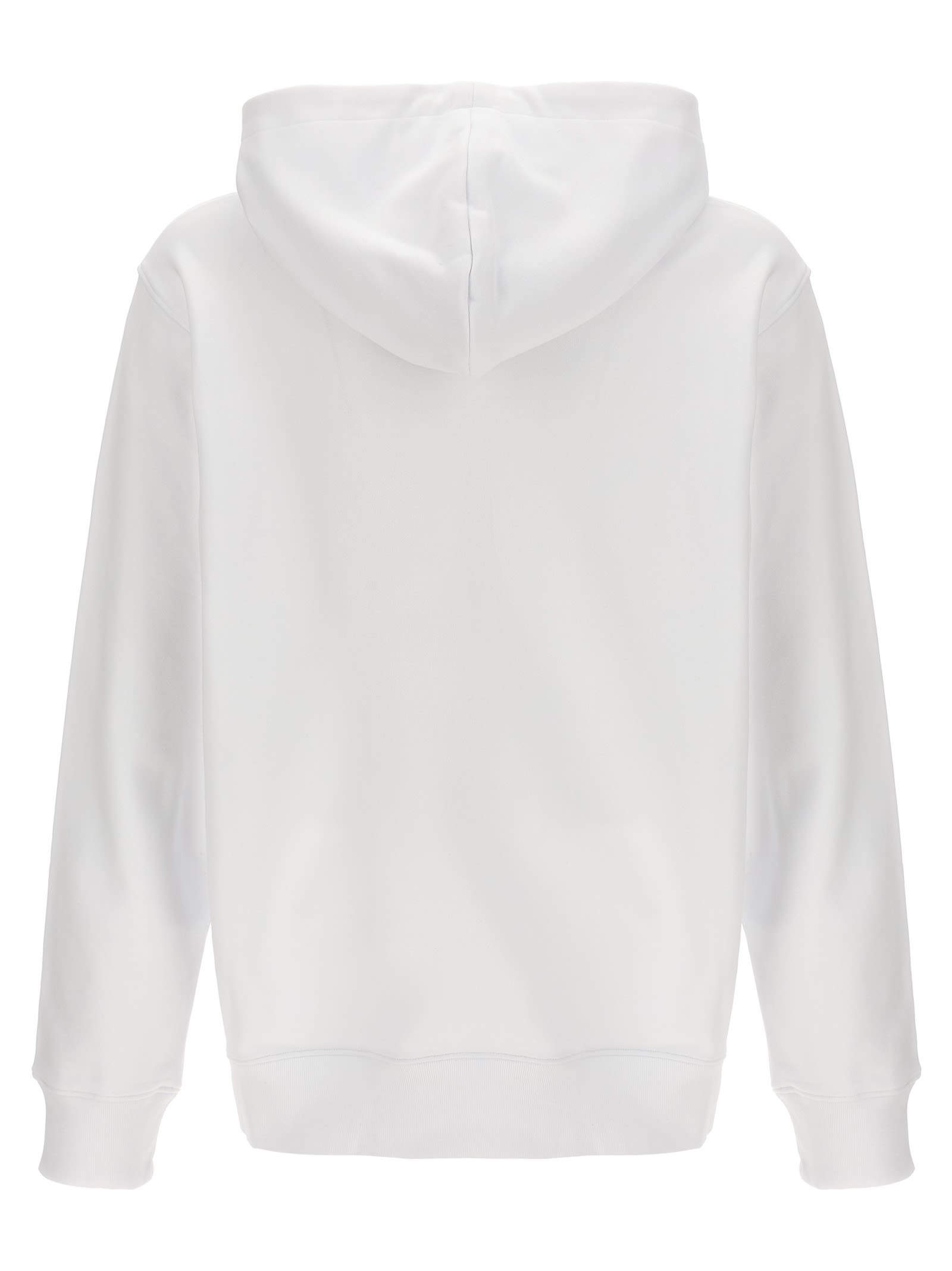 Shop Moschino Archive Teddy Hoodie In White