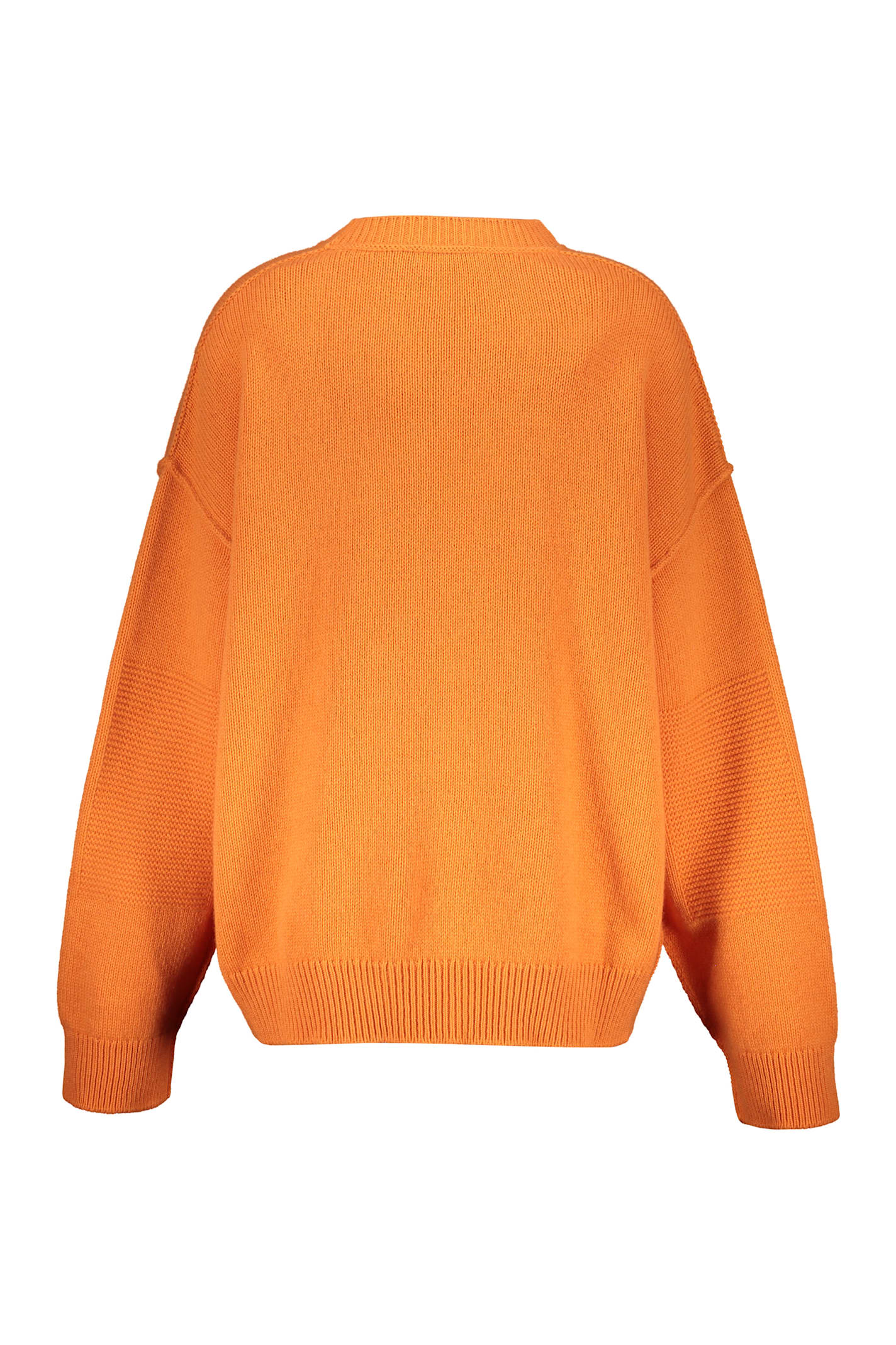 Dsquared2 Wool-cashmere Drop Shoulder Jumper In Orange