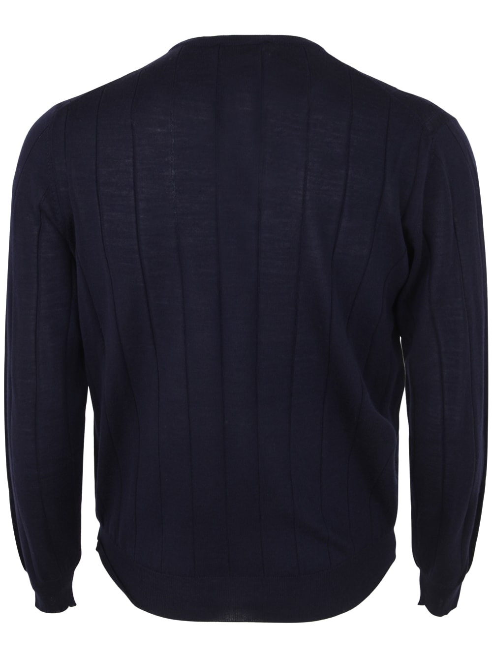 Shop Filippo De Laurentiis Royal Merino Long Sleeves Turtle Neck Ribbed Sweater In Blue