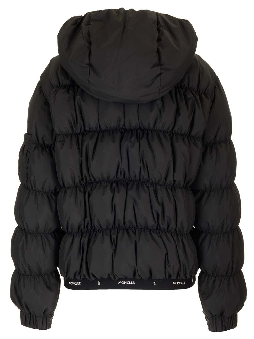 Shop Moncler Medonte Short Down Jacket In Black