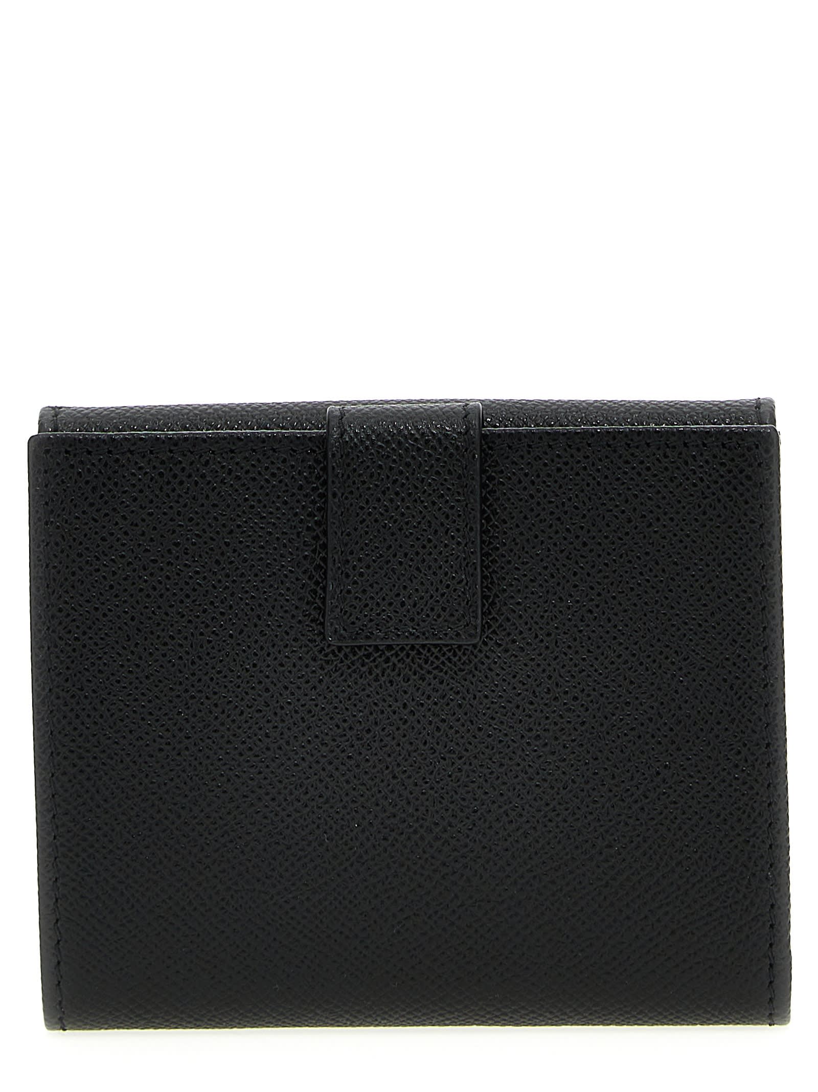 Ferragamo Gancino Clip Wallet In Black