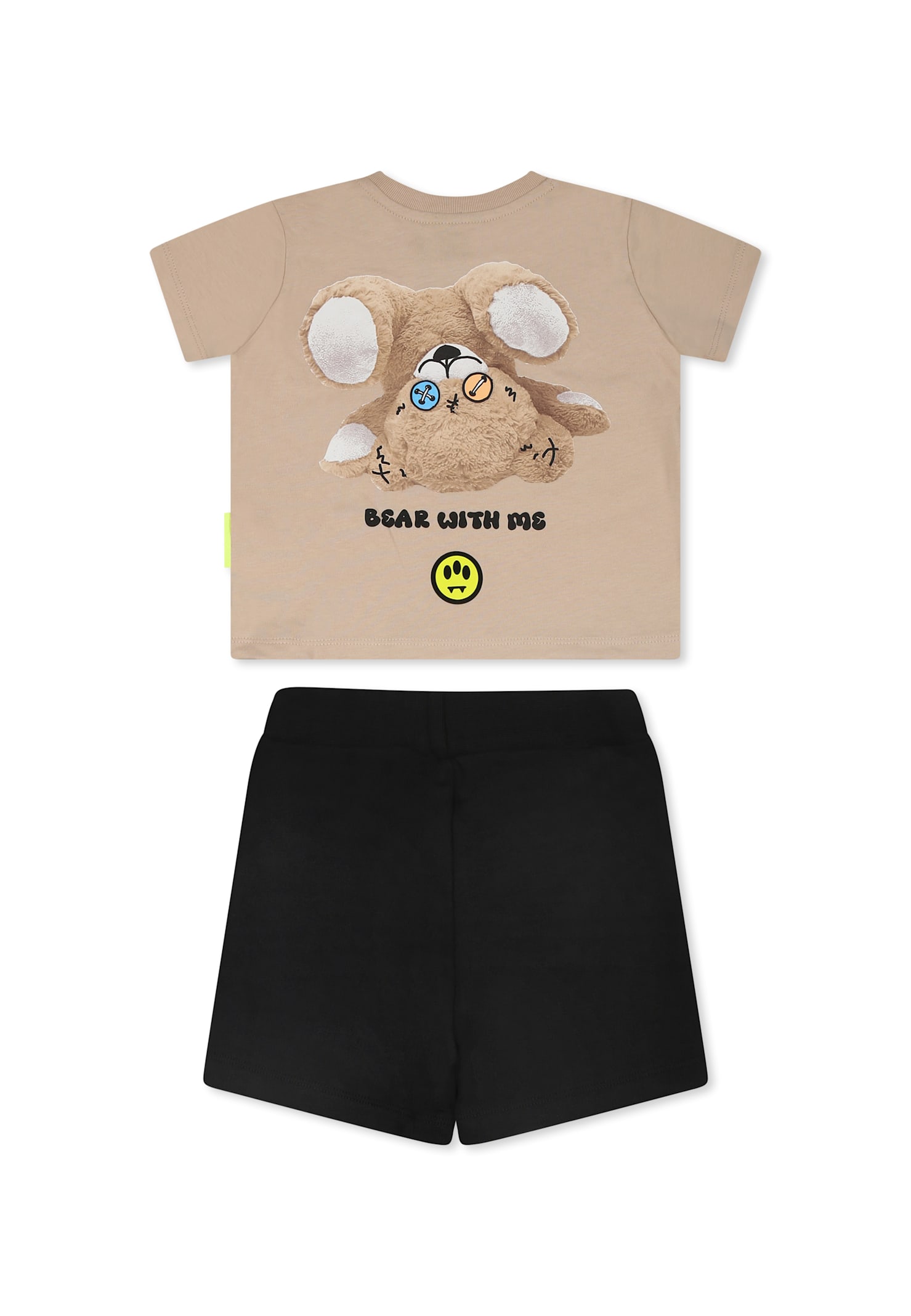 Barrow Multicolor Suit For Babykids With Bear Print In Multicolor