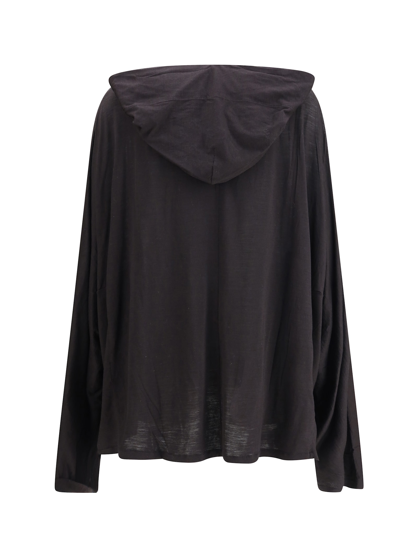 Rick Owens Long Hooded T-shirt In Multi