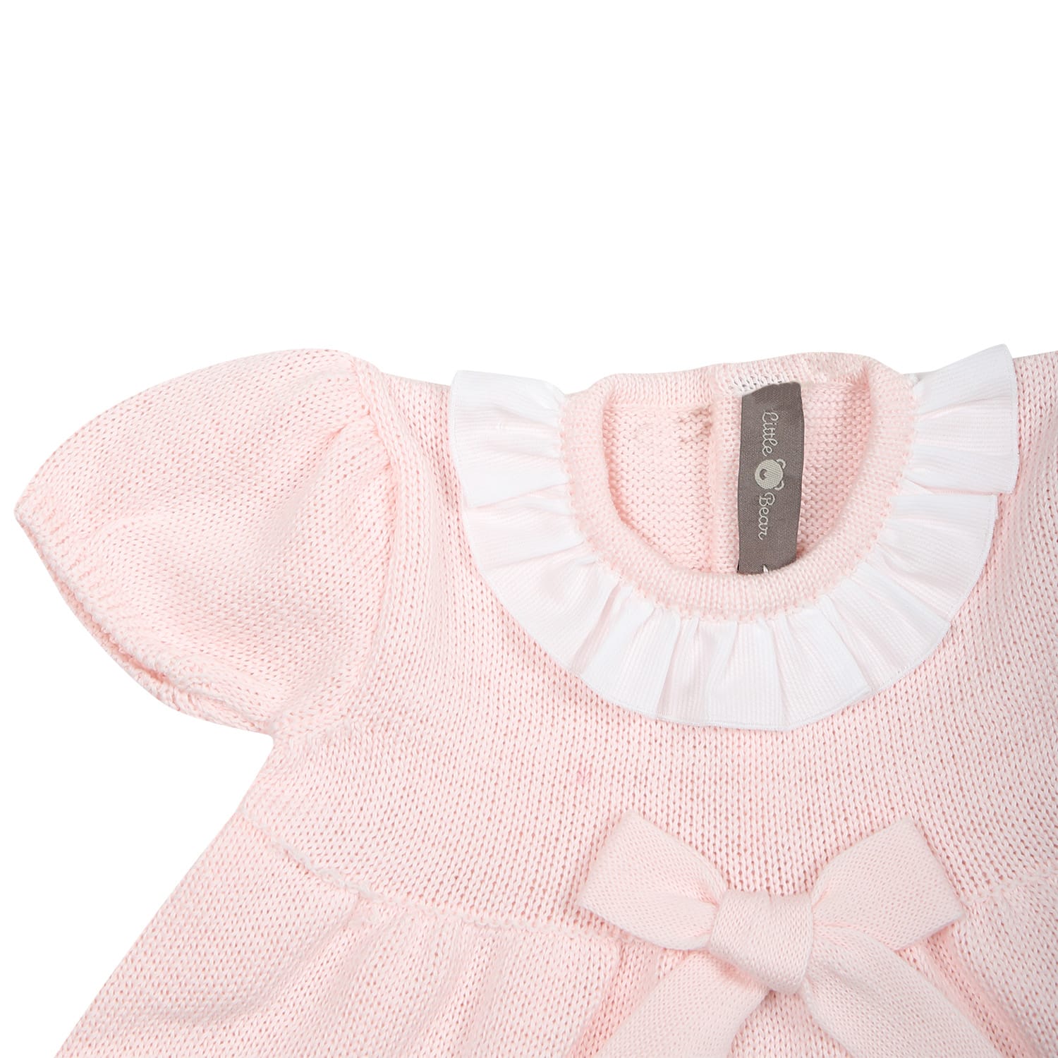 Shop Little Bear Pink Casual Dress For Baby Girl