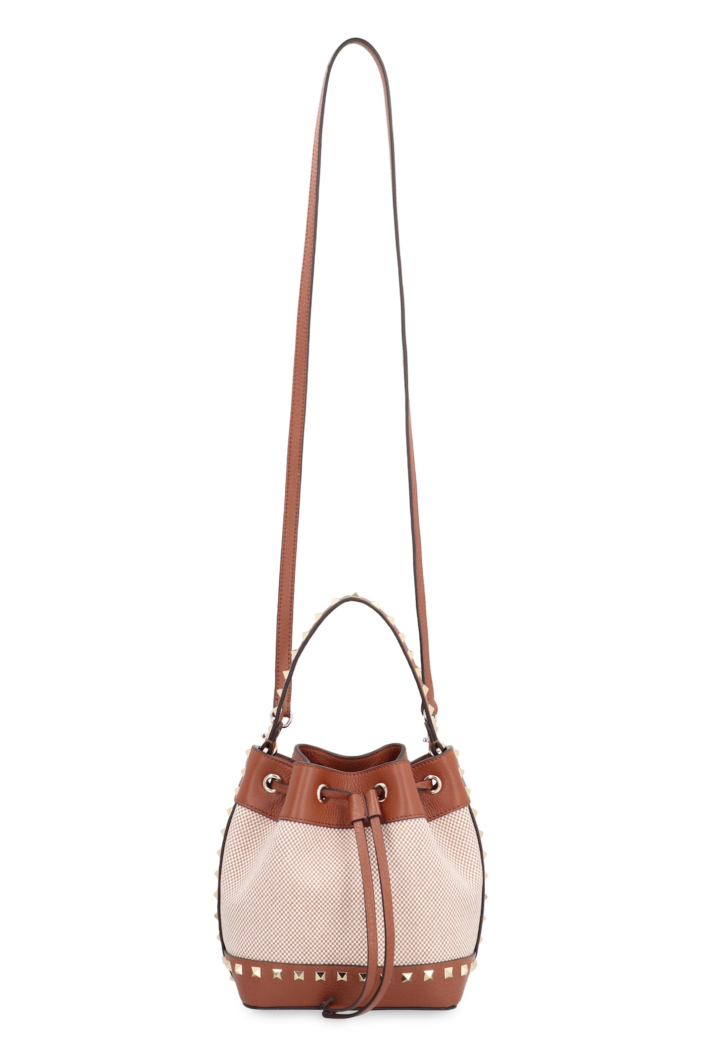 Valentino Garavani Women Rockstud Canvas Bucket Bag