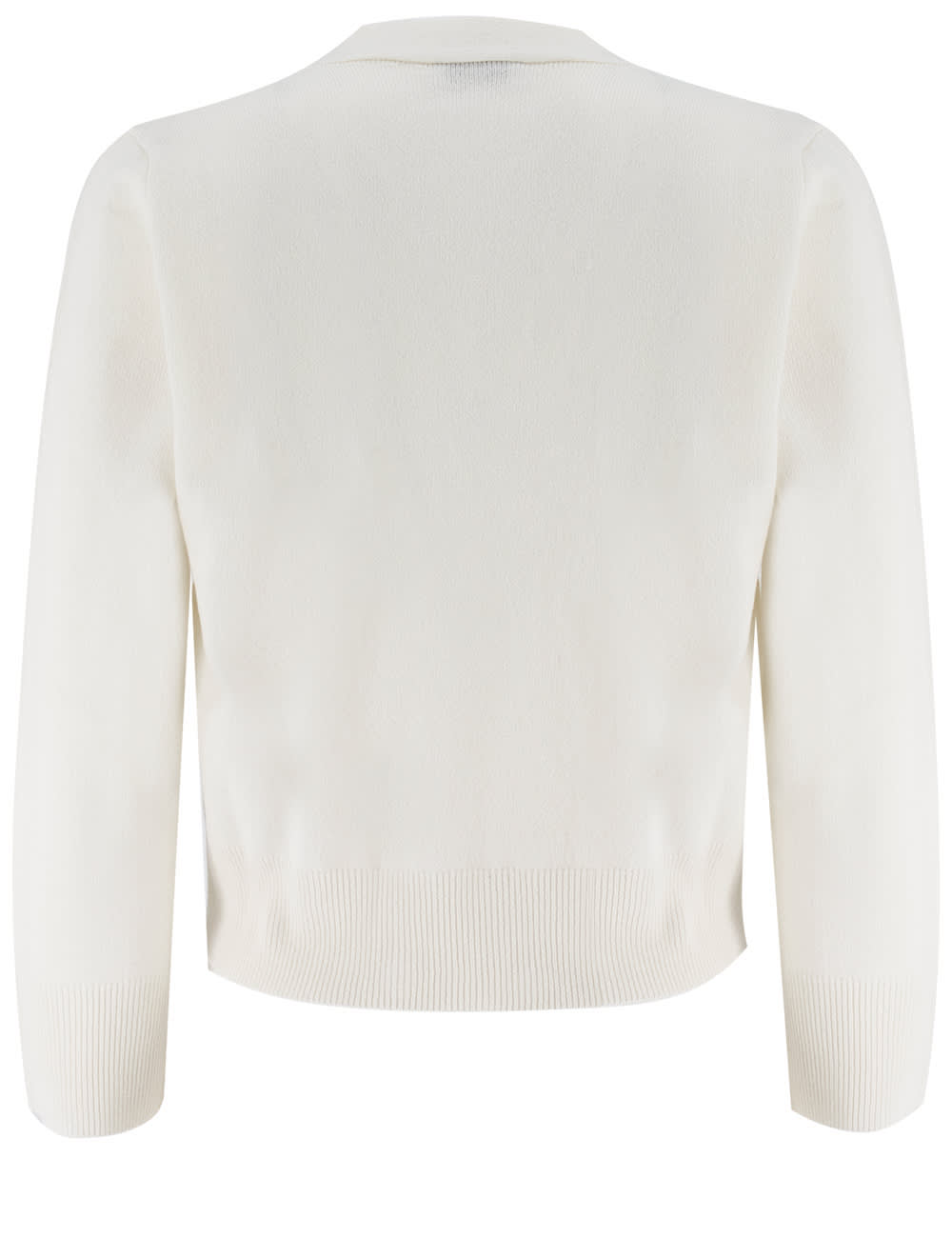 Shop Peserico Cardigan In Bianco Naturale