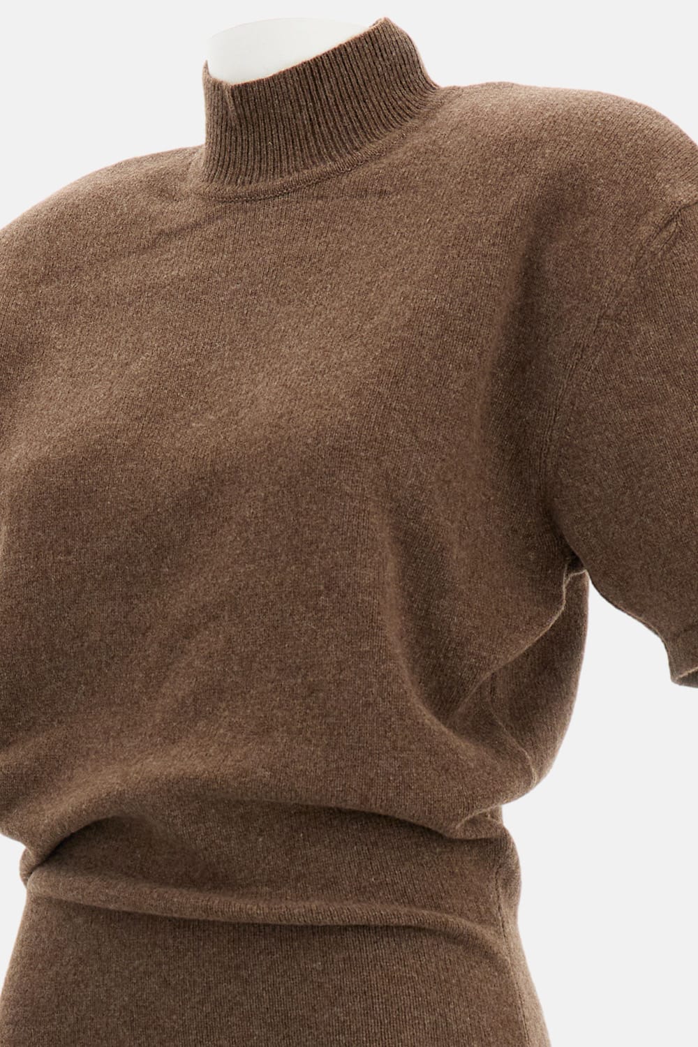 Jacquemus Robe Maille Castagna Dress In Brown