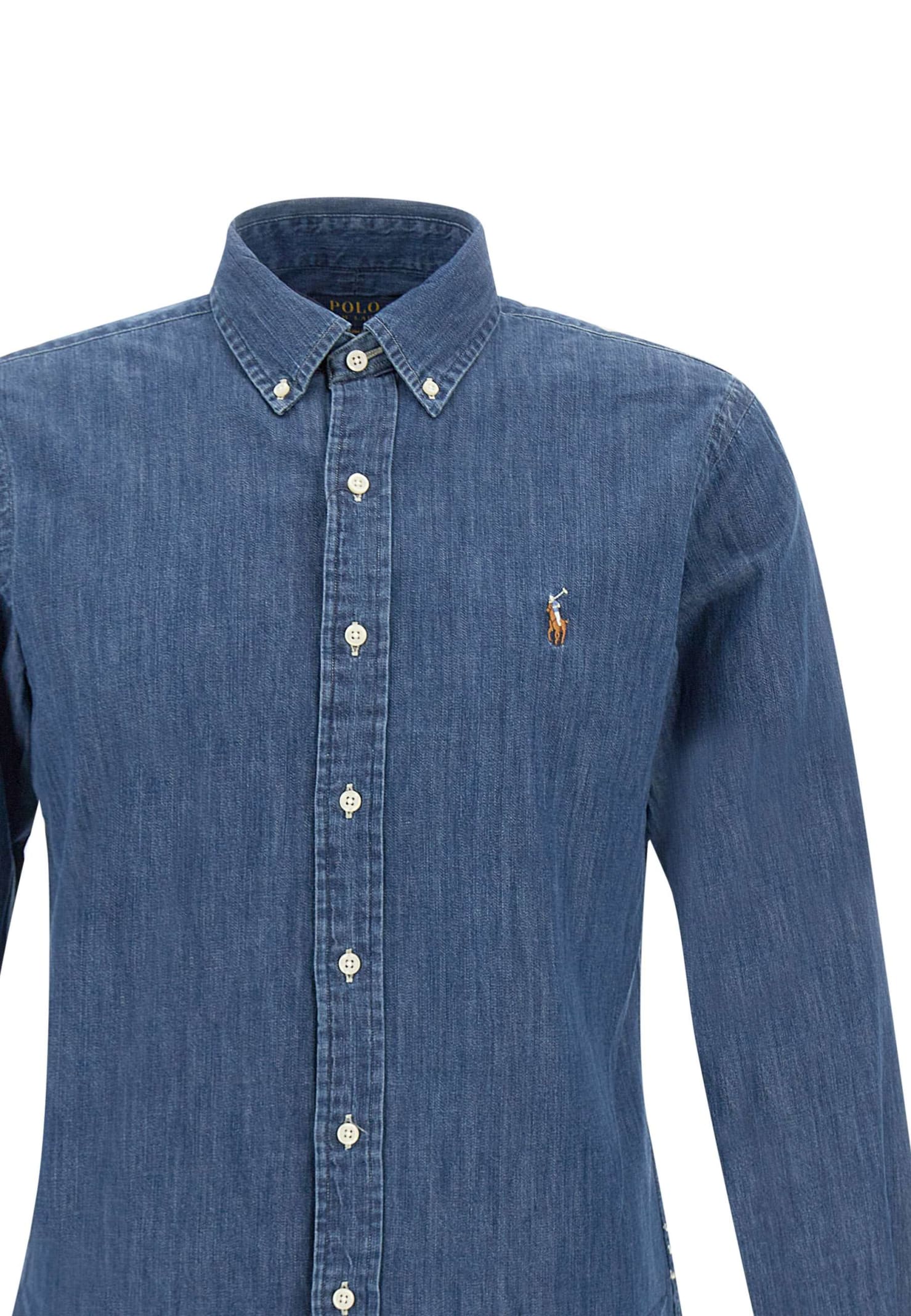 Polo Ralph Lauren Denim Sport Shirt In 1