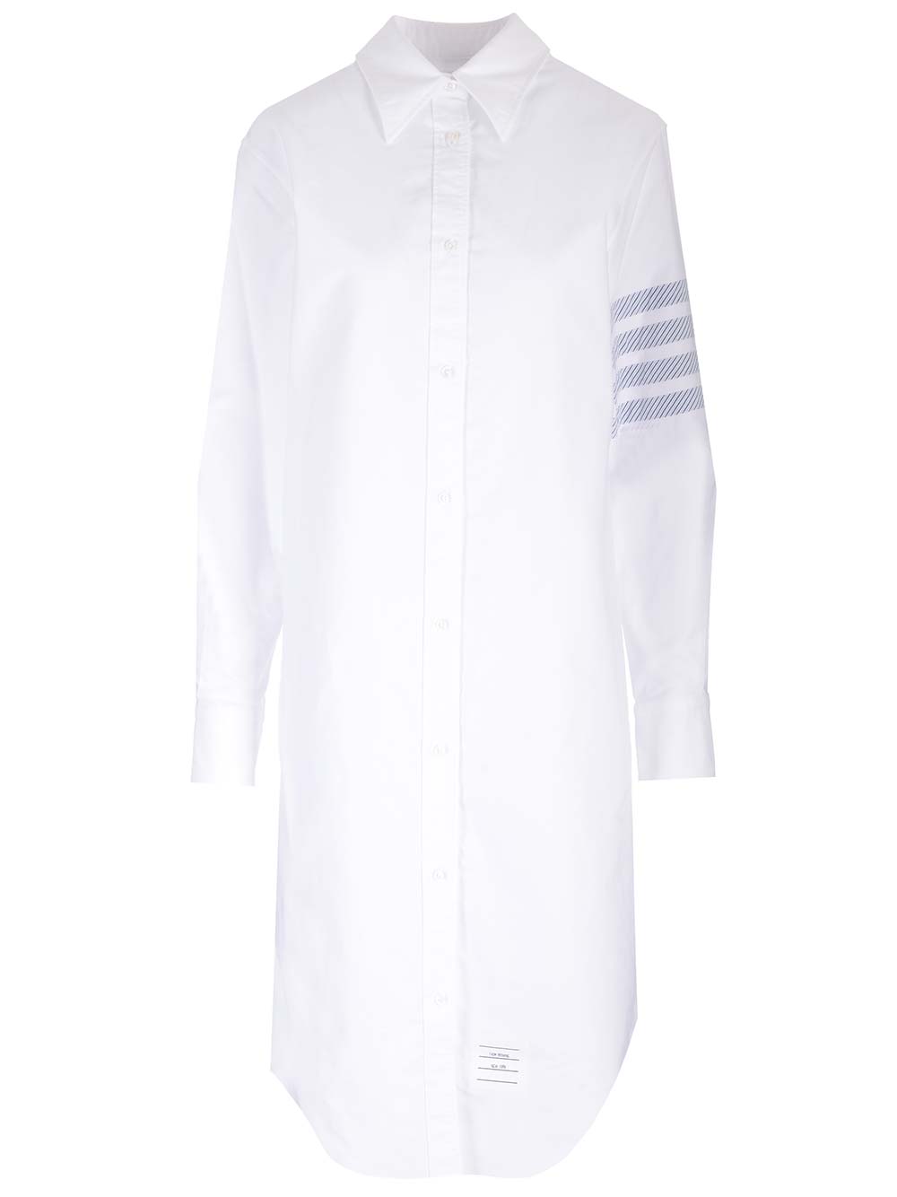 Thom Browne Easy Fit Shirtdress In White