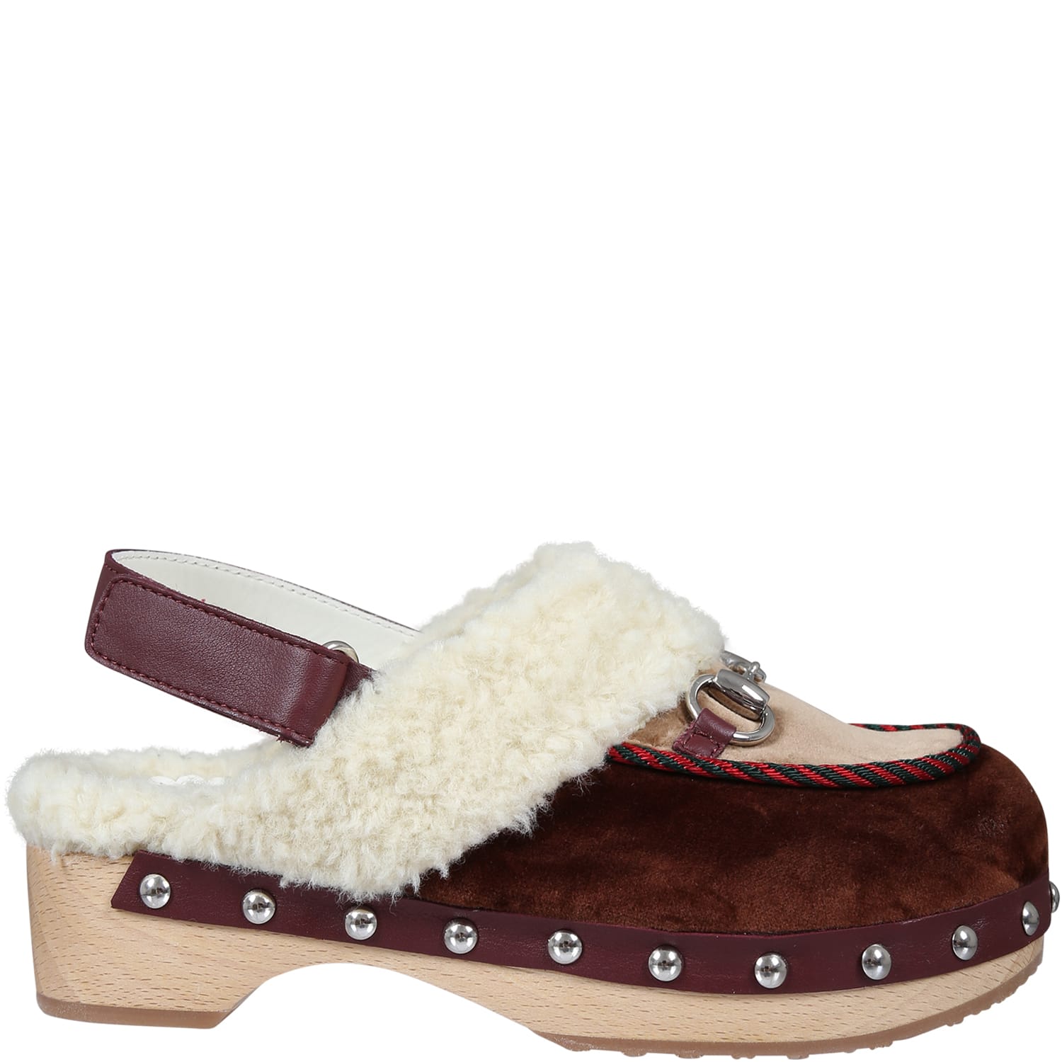GUCCI BROWN CLOGS WITH HORSEBIT FOR GIRL