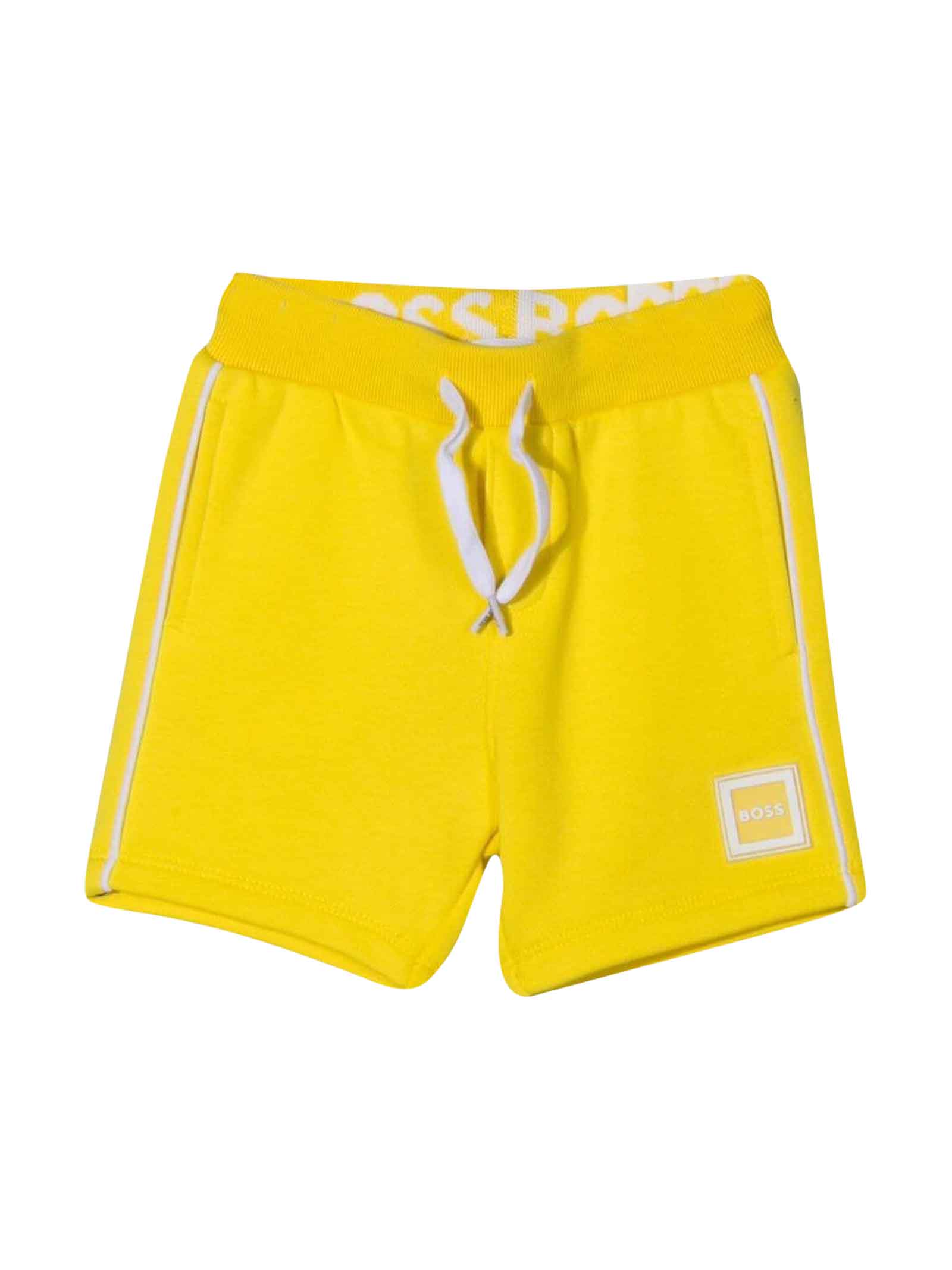Hugo Boss Yellow Baby Boy Bermuda Shorts