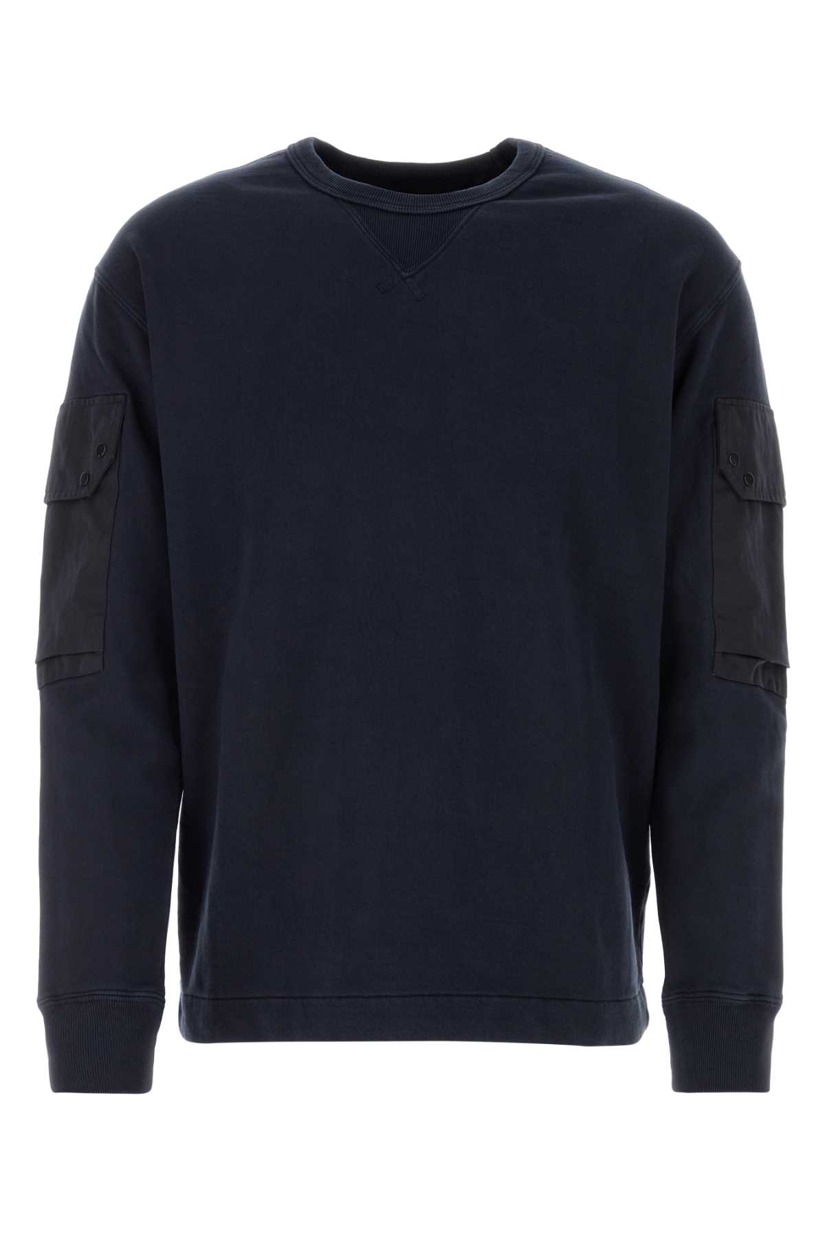 Navy Blue Cotton Sweatshirt