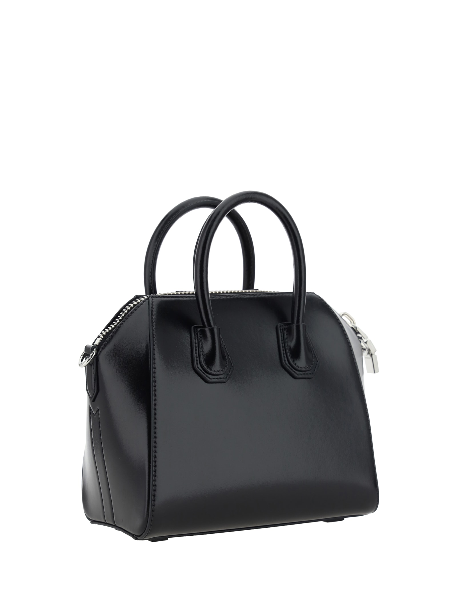 Shop Givenchy Mini Antigona Handbag In Nero