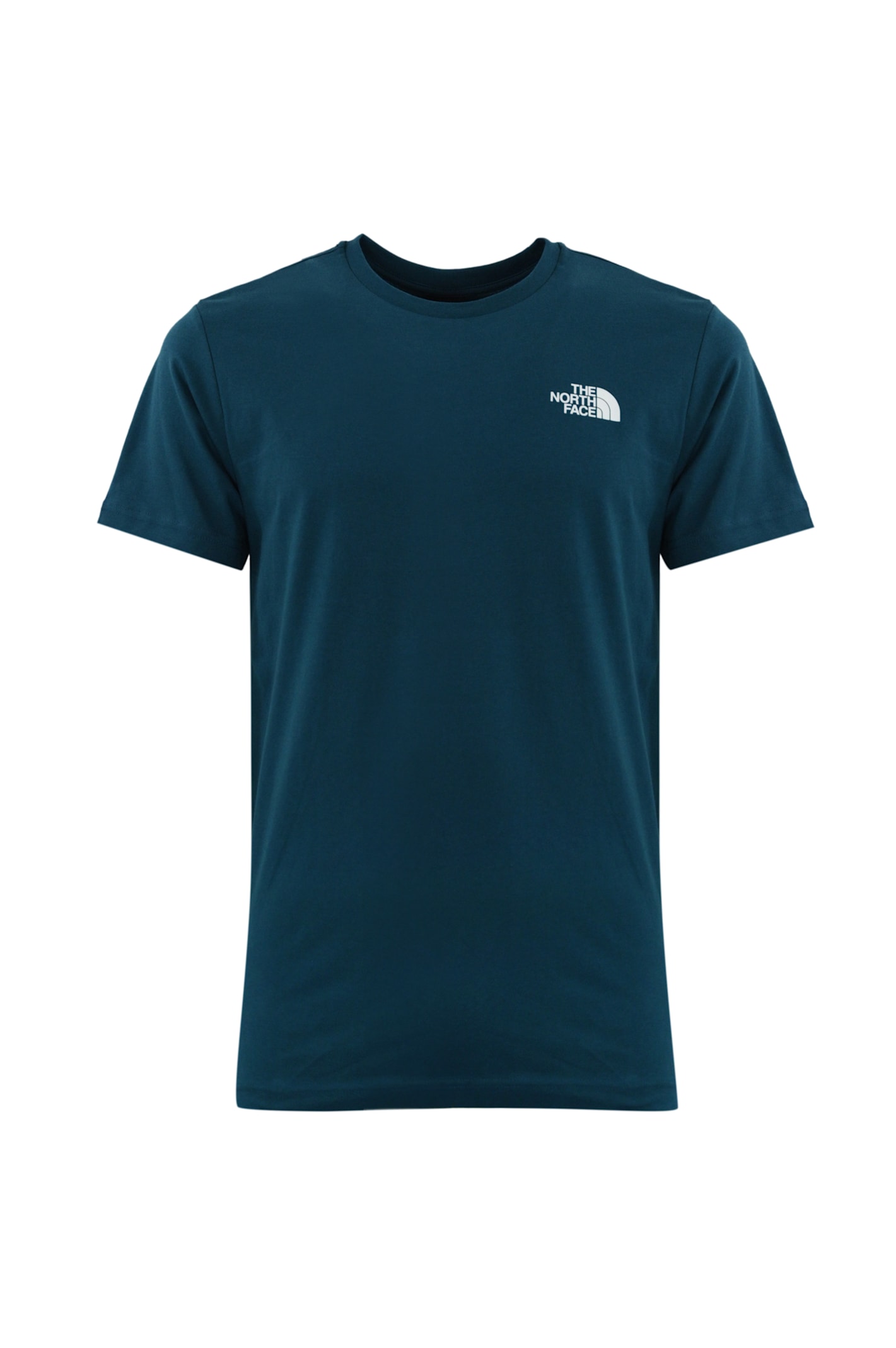 Shop The North Face Redbox Cotton T-shirt In Petrol/red