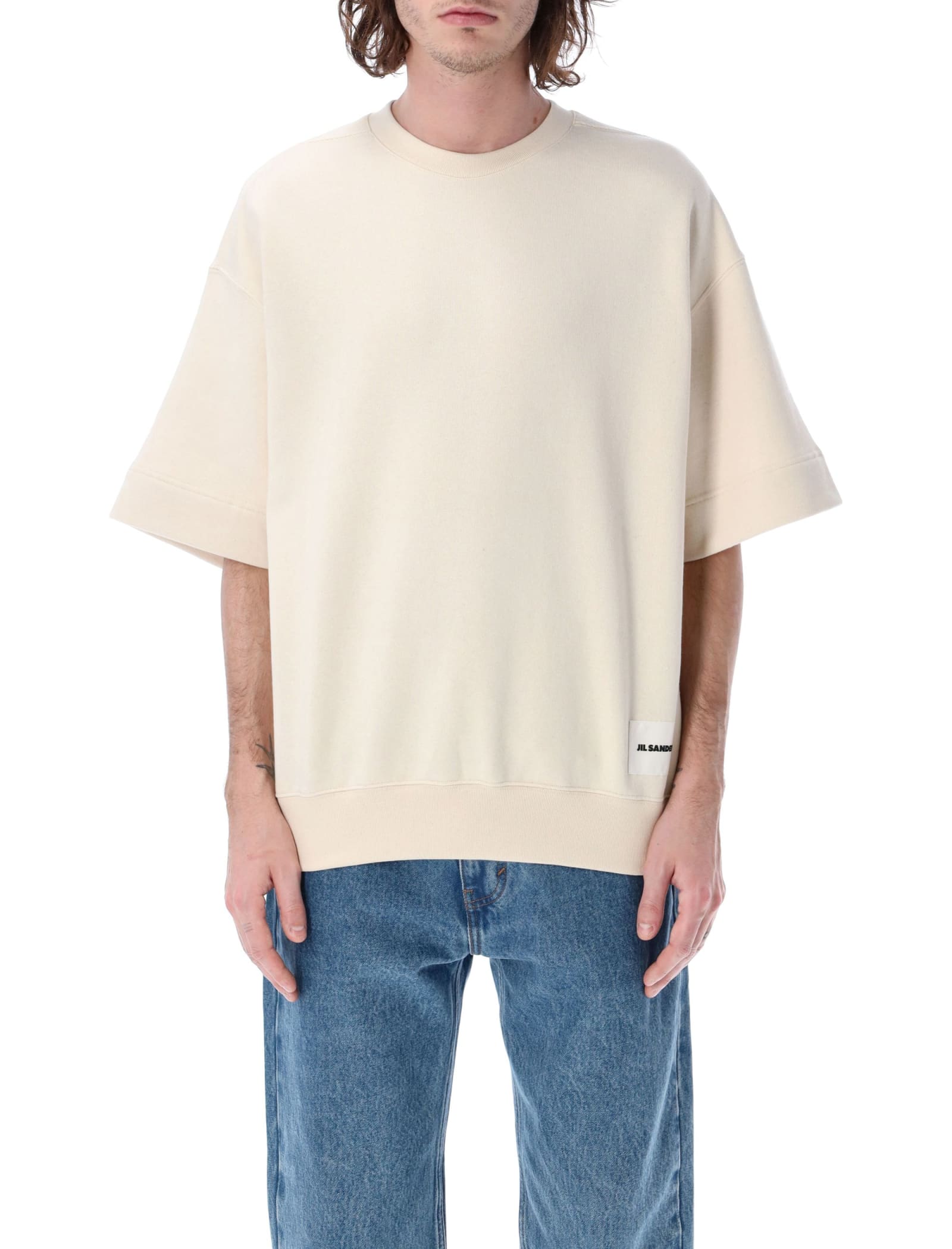 Jil Sander Short Sleeves Sweatshirt