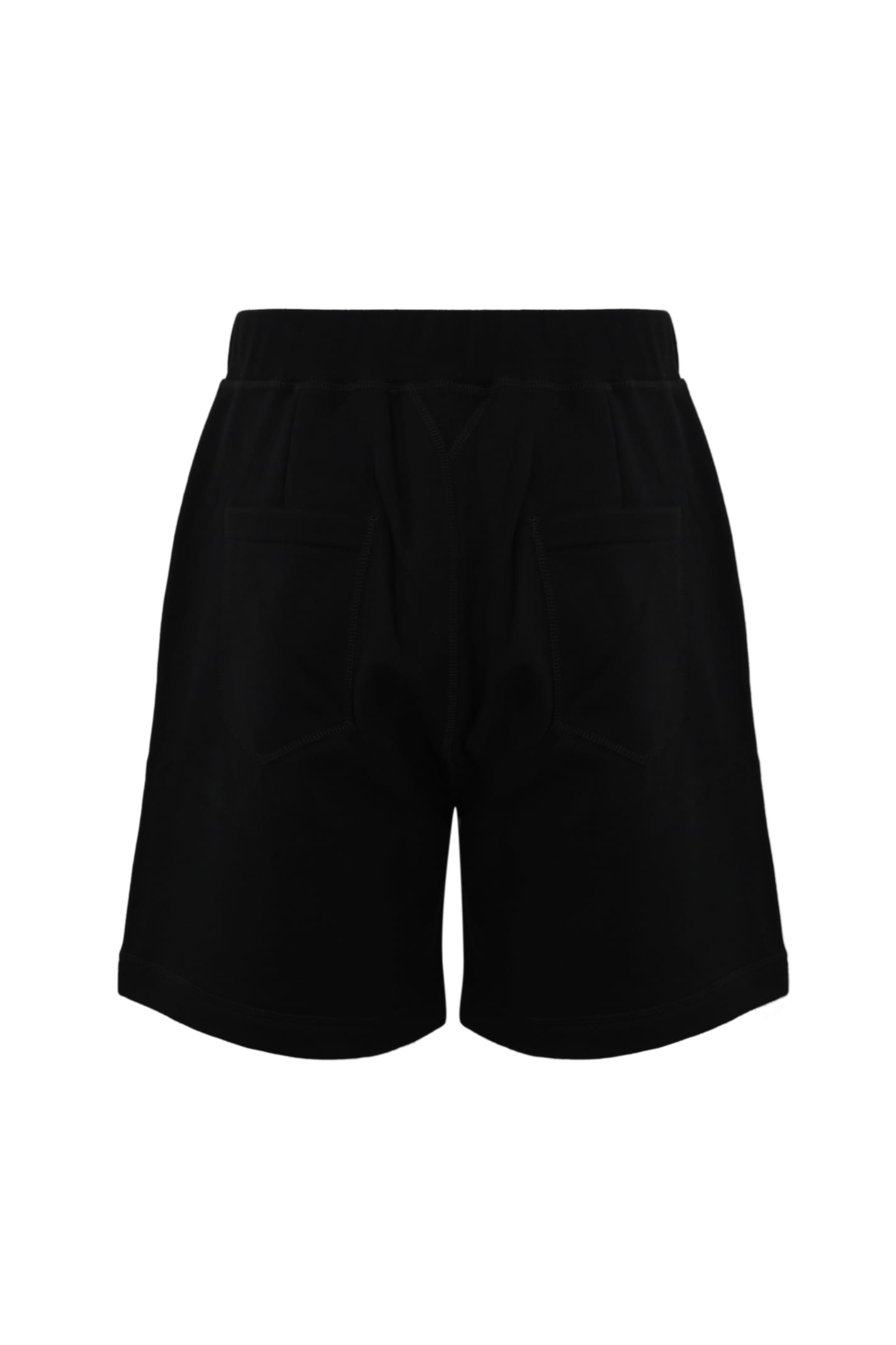 Shop Dsquared2 Icon Cotton Shorts In Black-white