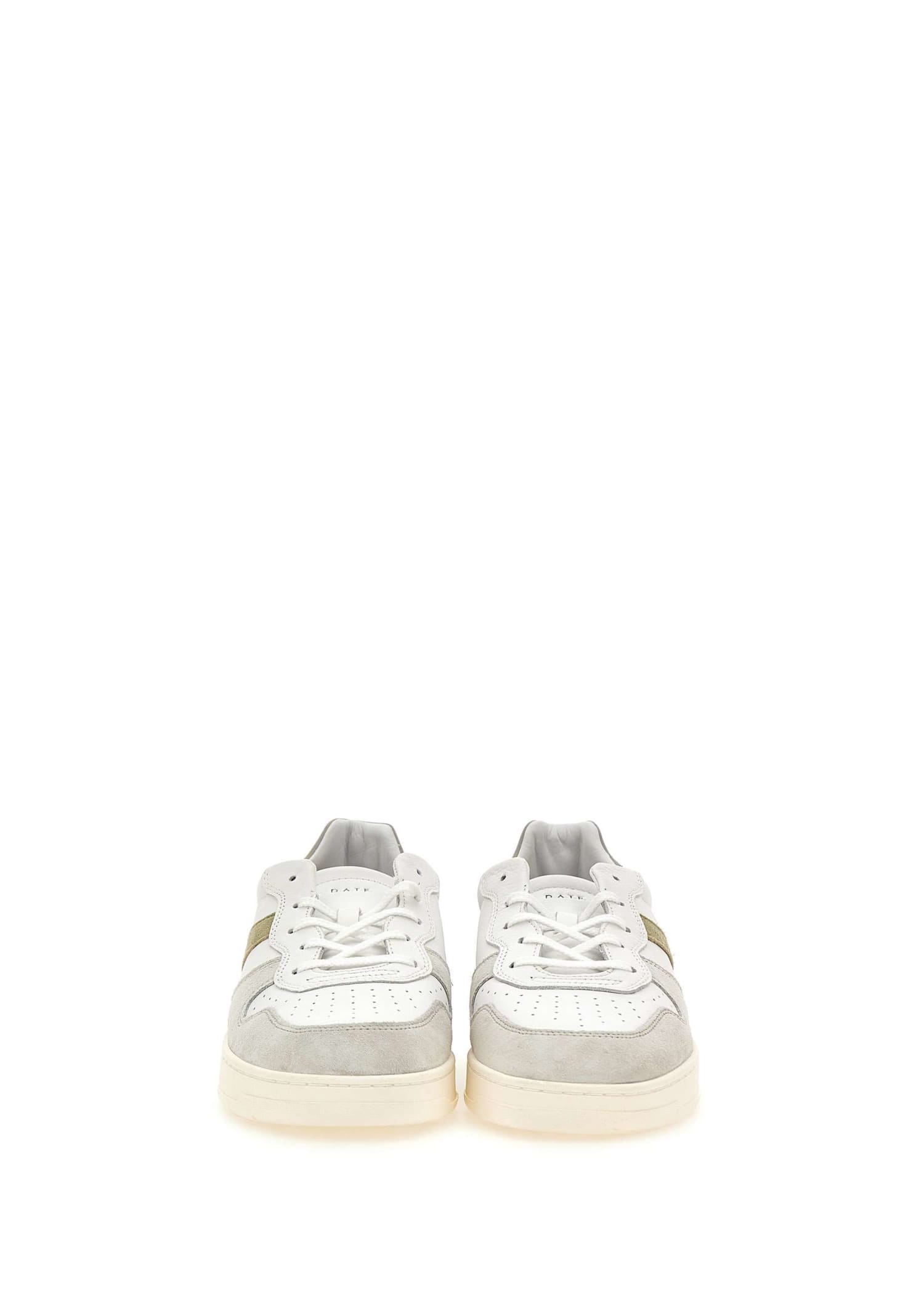 Shop Date Court 2.0 Vintage Leather Sneakers In White