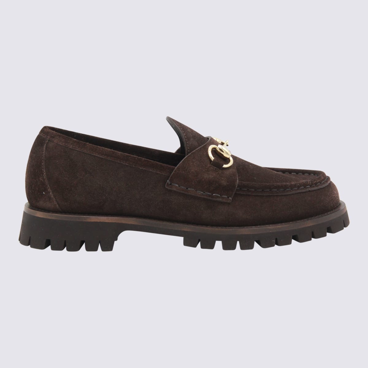 Dark Brown Leather Loafers