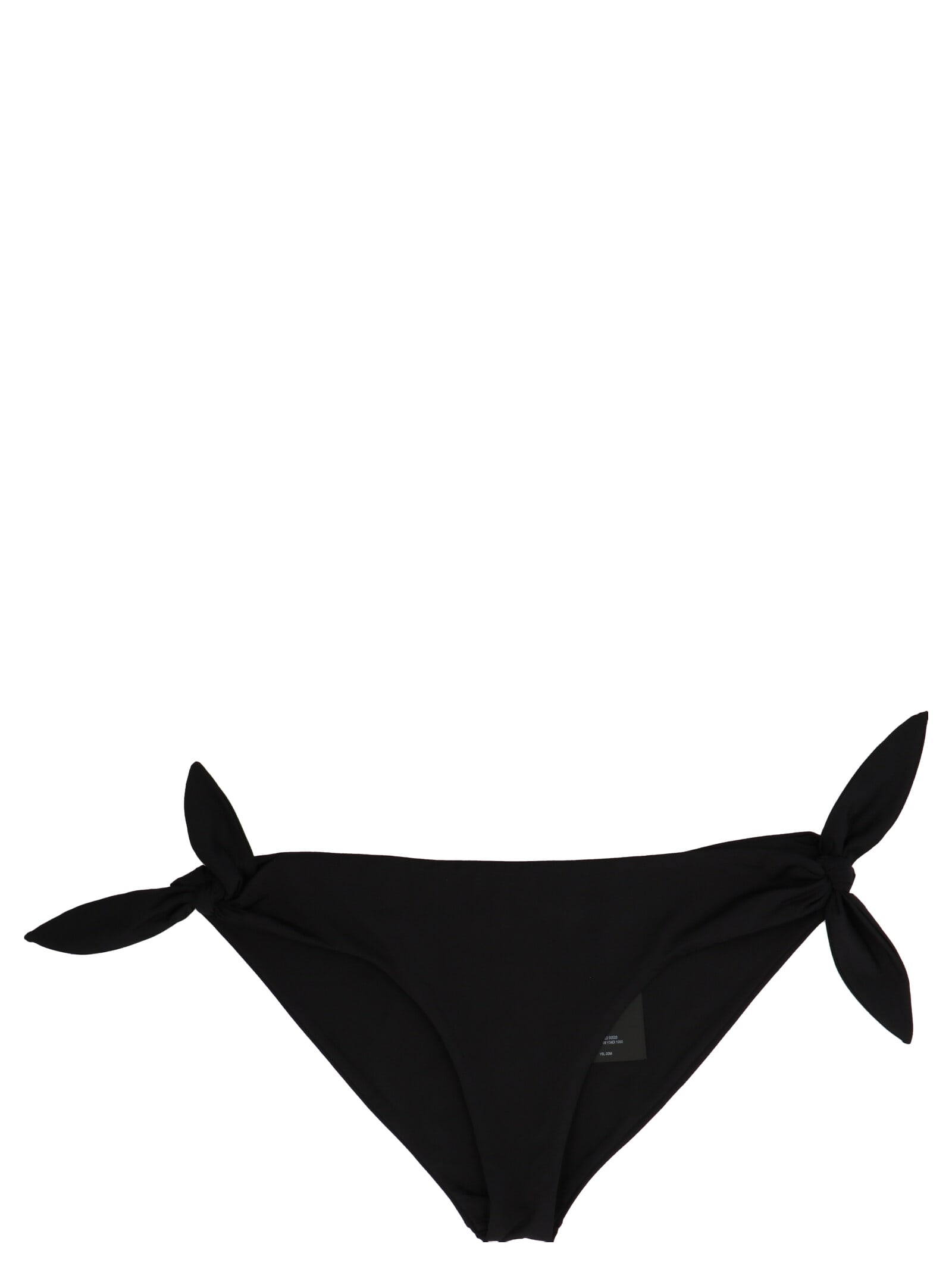 Shop Saint Laurent Bikini Lace-up Briefs In Black