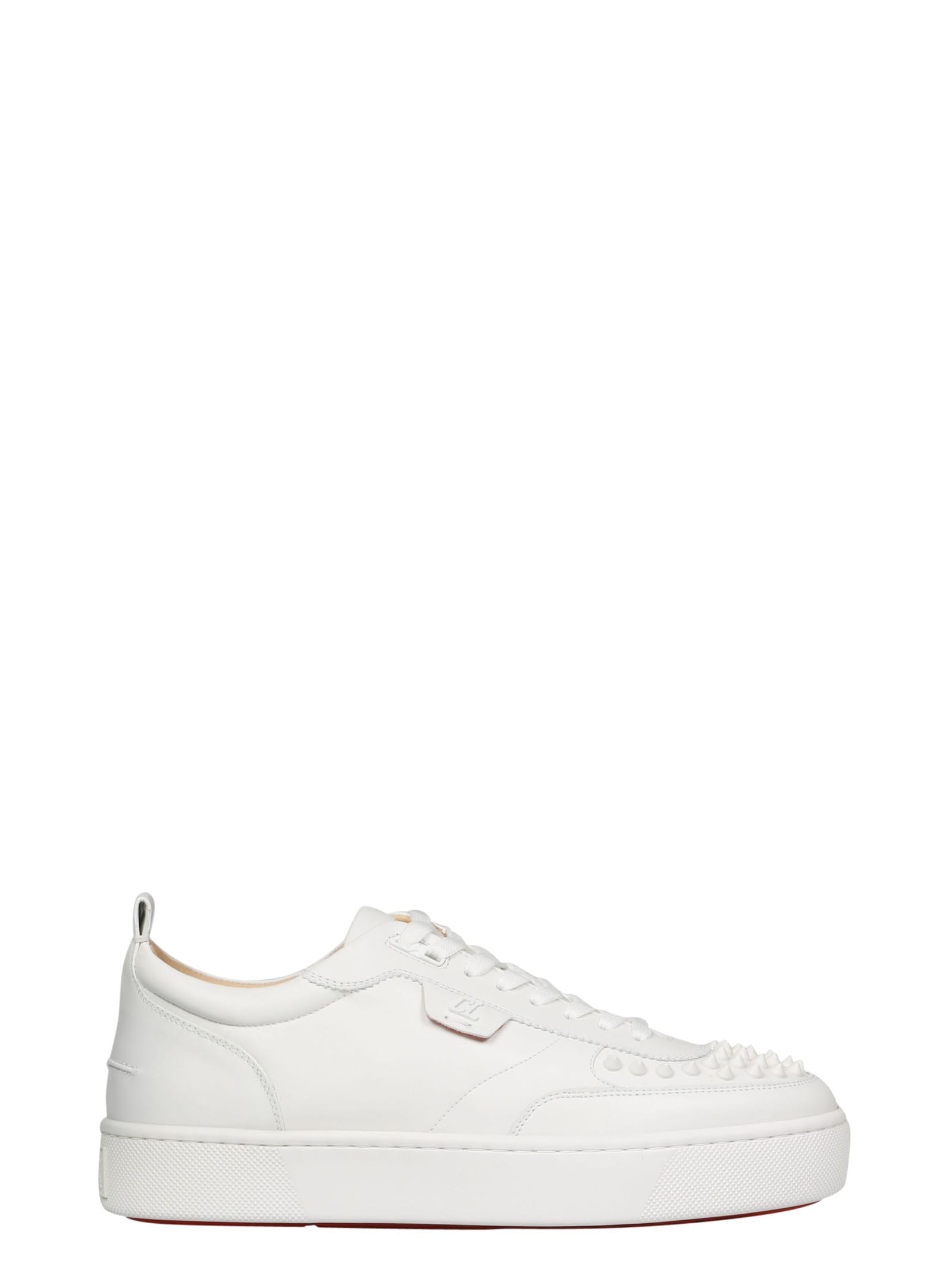 white christian louboutin shoes