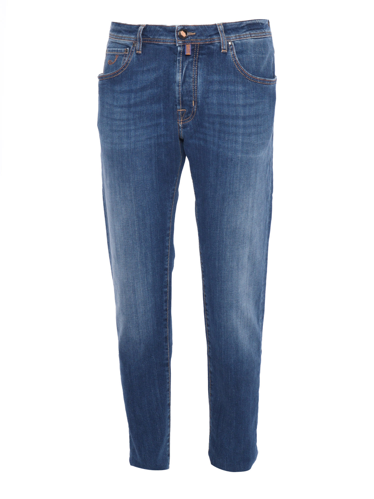 JACOB COHEN STONE WASHED JEANS