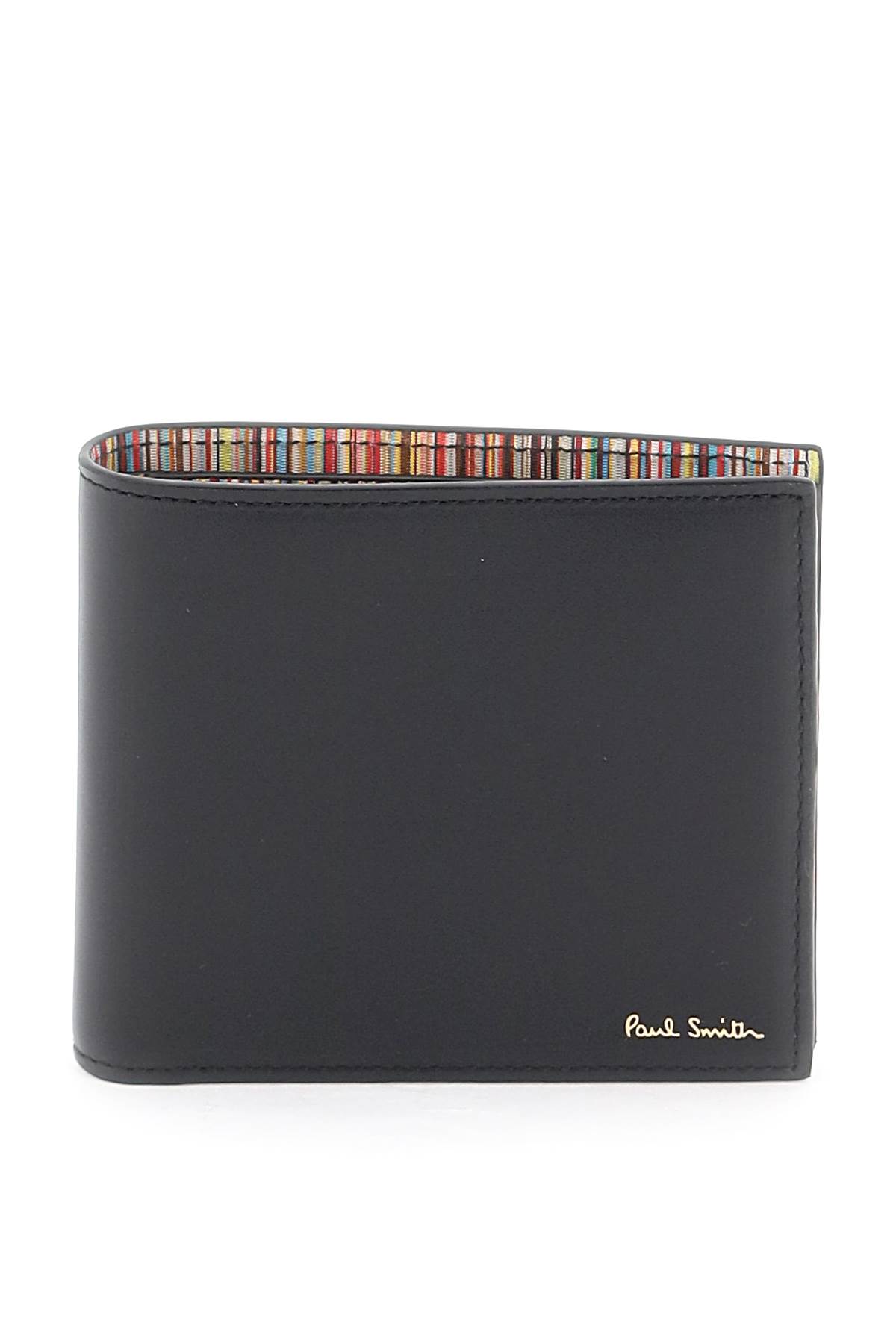Shop Paul Smith Signature Stripe Bifold Wallet In Black (black)